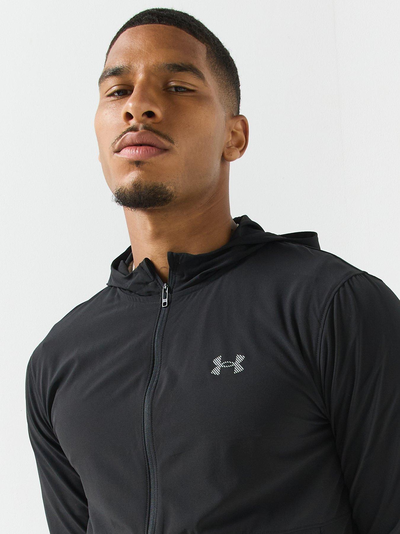 Image 4 of 6 of UNDER ARMOUR Mens Running Velociti Hooded Jacket - Black