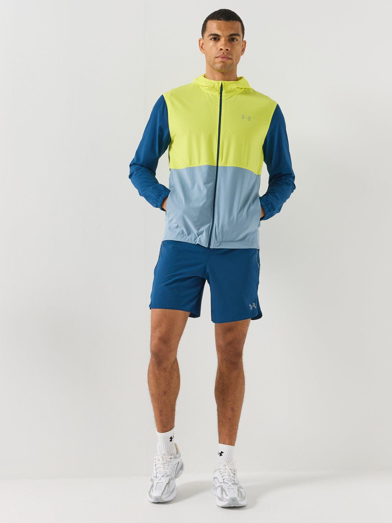Image 3 of 6 of UNDER ARMOUR Men's Velociti Hooded Jacket - Blackout Navy / Flash Light / Reflective