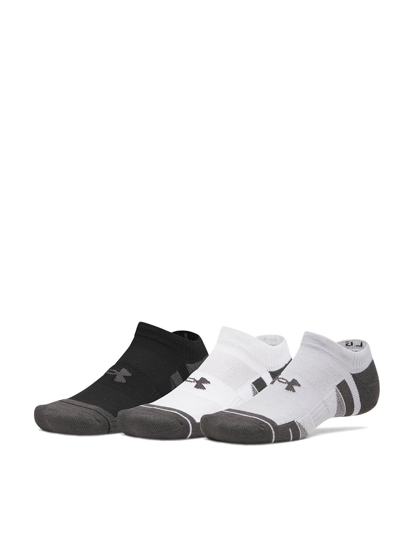 UNDER ARMOUR Unisex 3 Pack No Show Socks - Grey