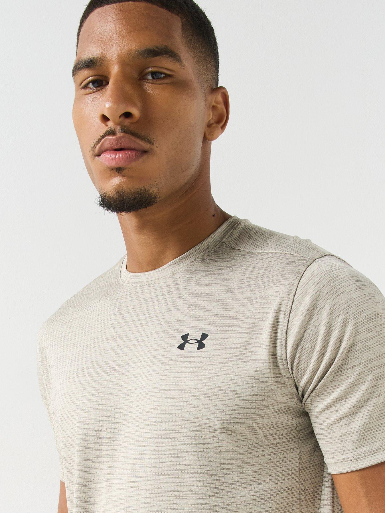 Image 5 of 5 of UNDER ARMOUR Mens Training Tech Vent T-shirt - Beige