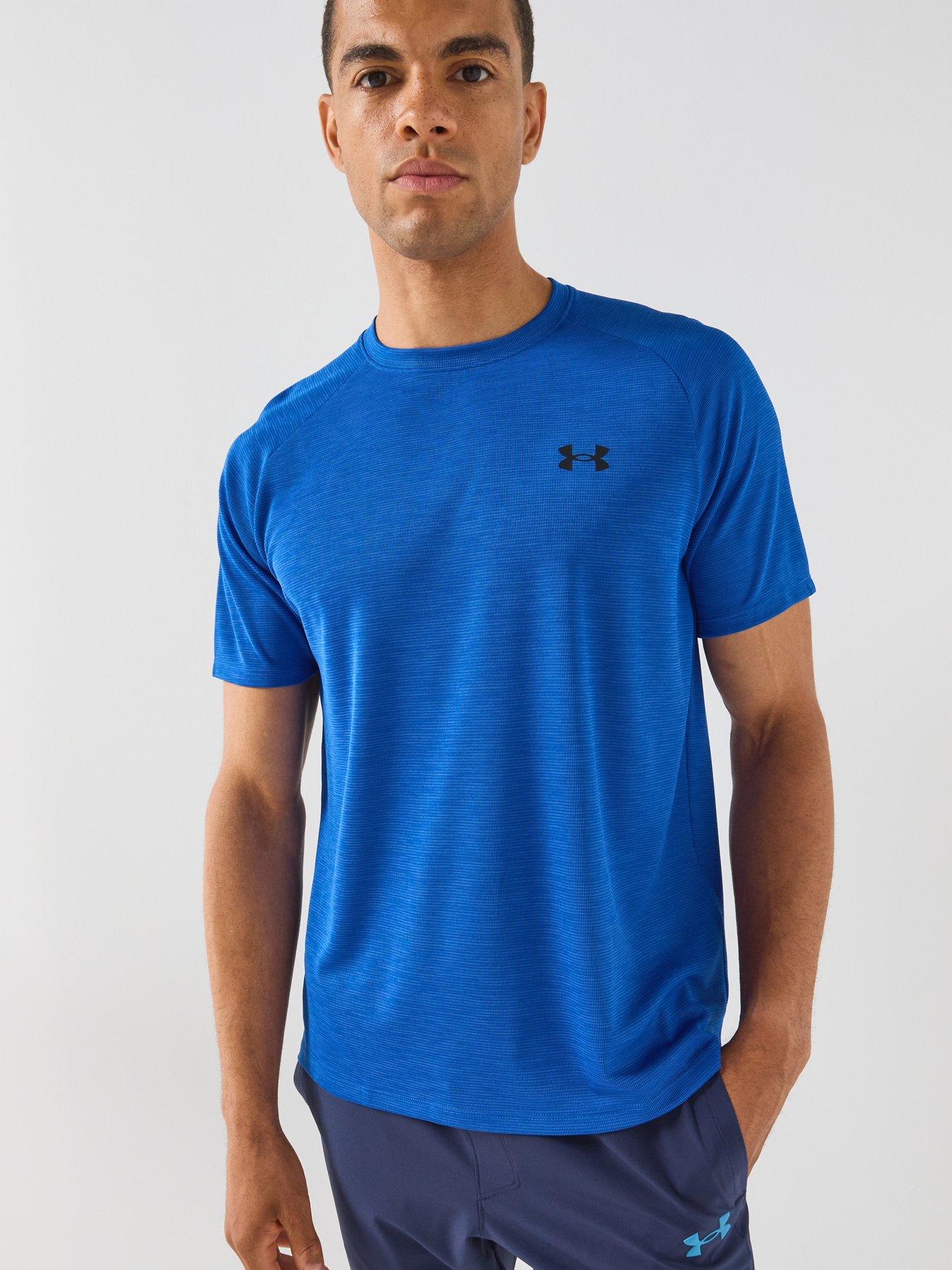 Under Armour Mens Training Tech Textured T-Shirt - Blue