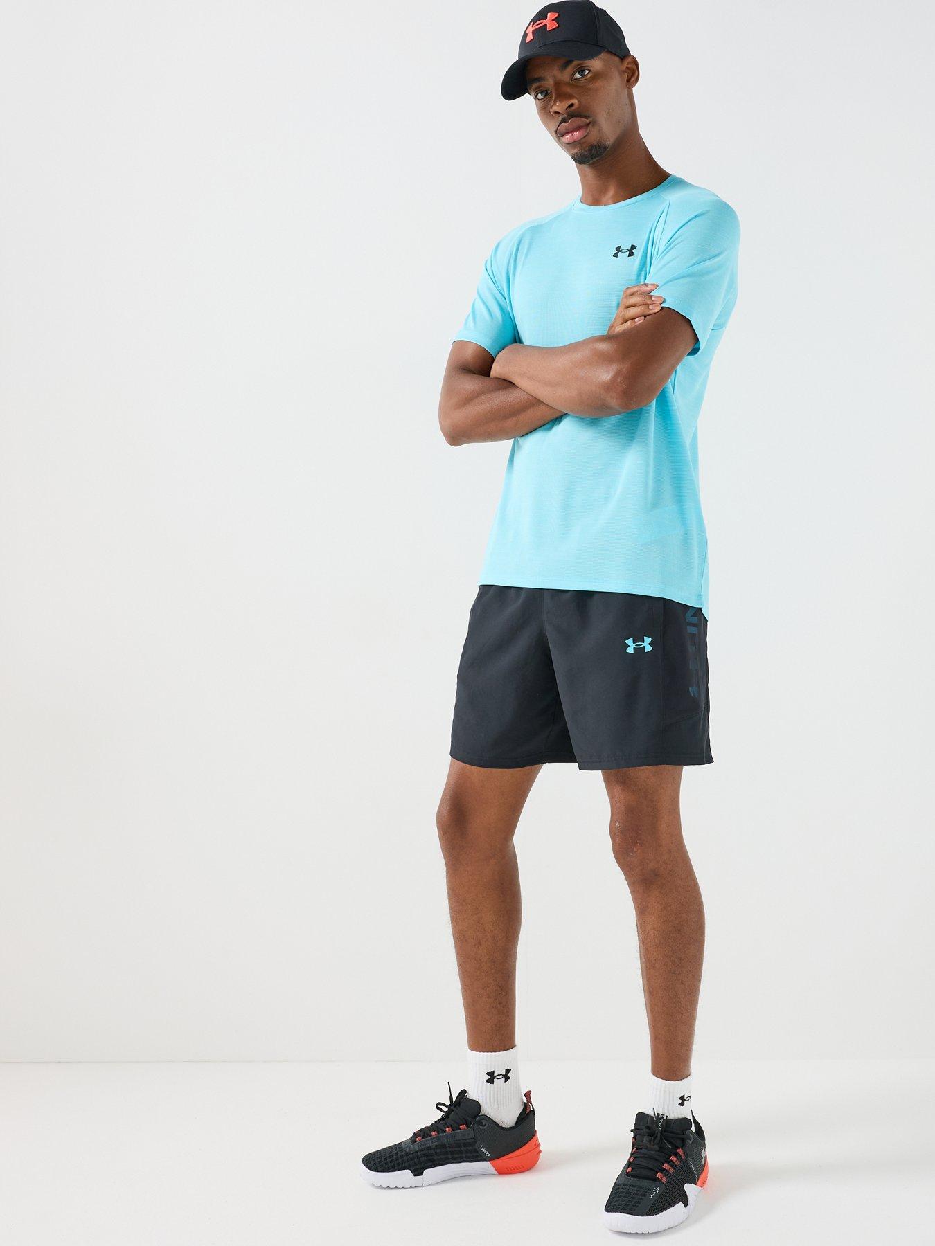 Image 3 of 5 of UNDER ARMOUR Mens Training Tech Textured T-Shirt - Blue
