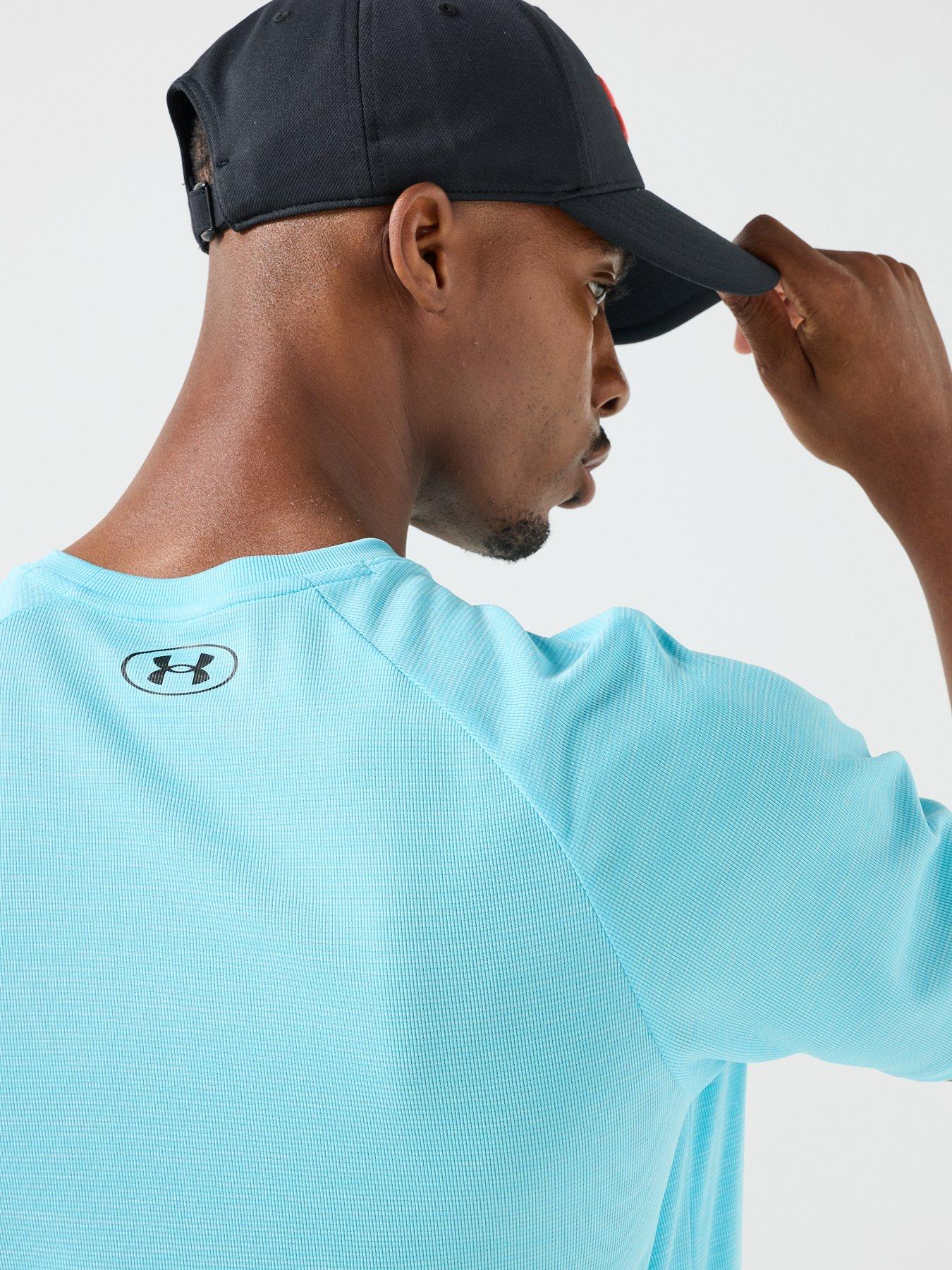 Image 5 of 5 of UNDER ARMOUR Mens Training Tech Textured T-Shirt - Blue
