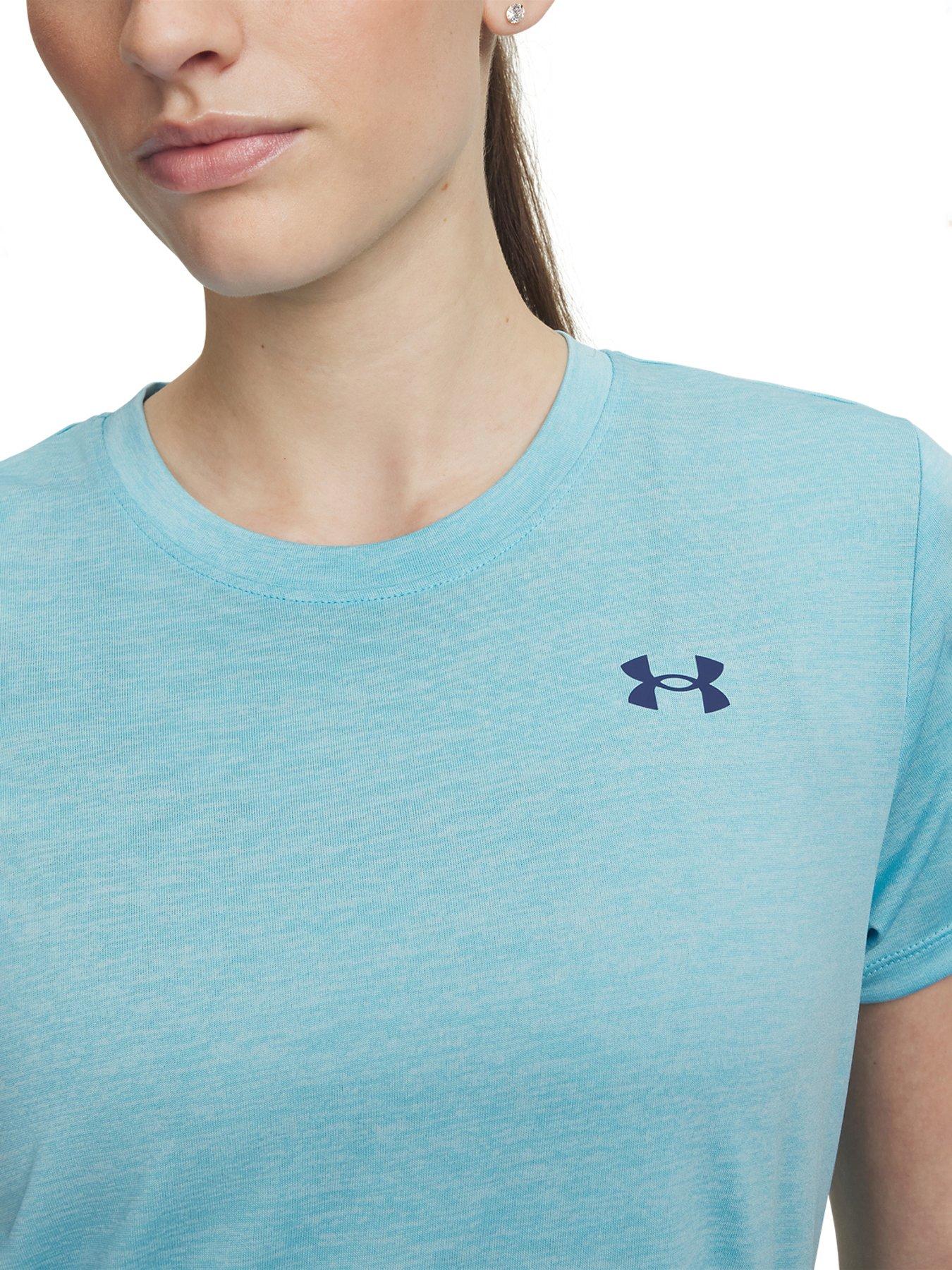 Image 3 of 3 of UNDER ARMOUR Women's Tech Twist Short Sleeve T-Shirt - Fresco Blue / Blackout Navy