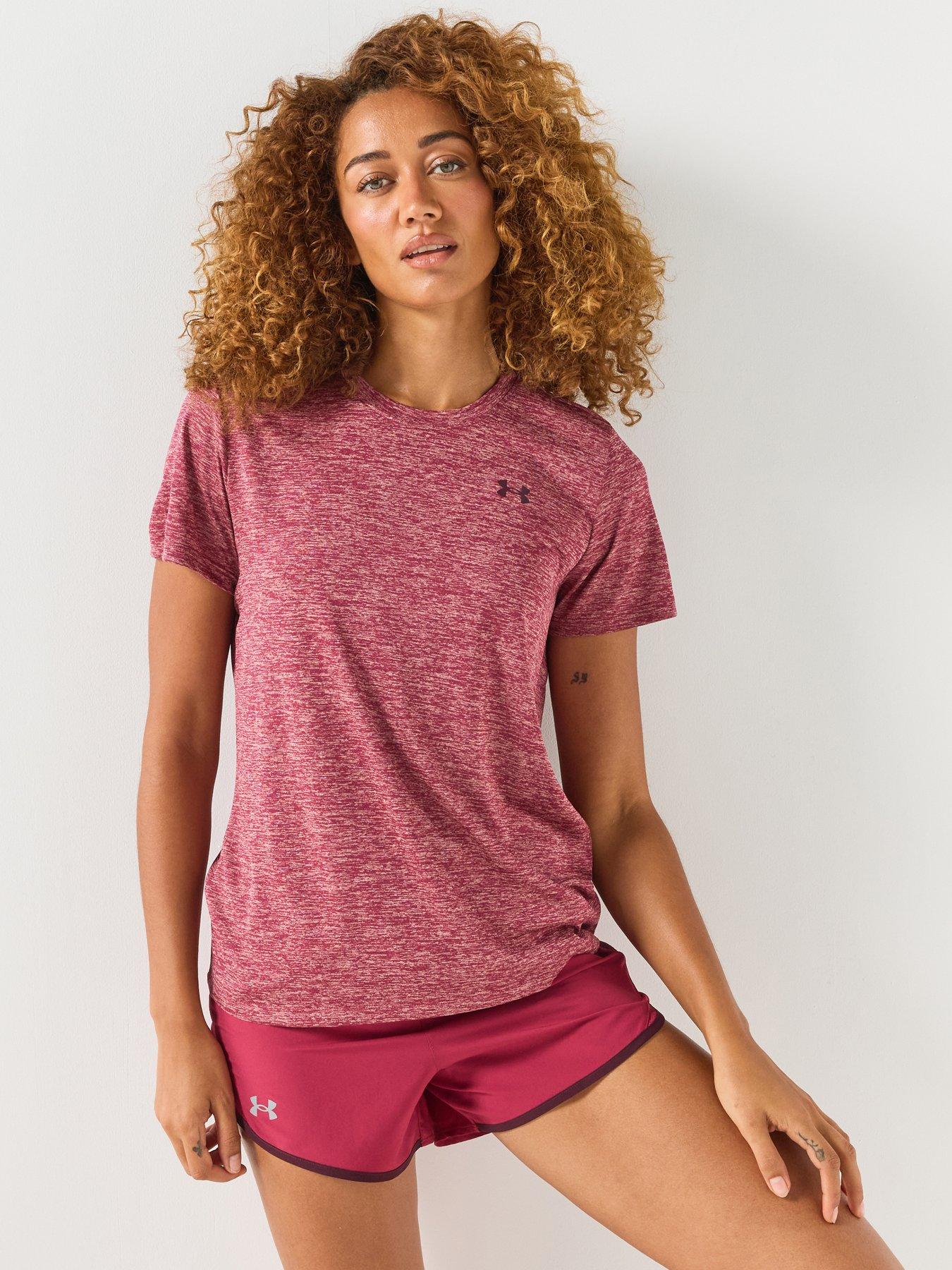 Image 1 of 6 of UNDER ARMOUR Womens Training Tech T-Shirt Crew - Red