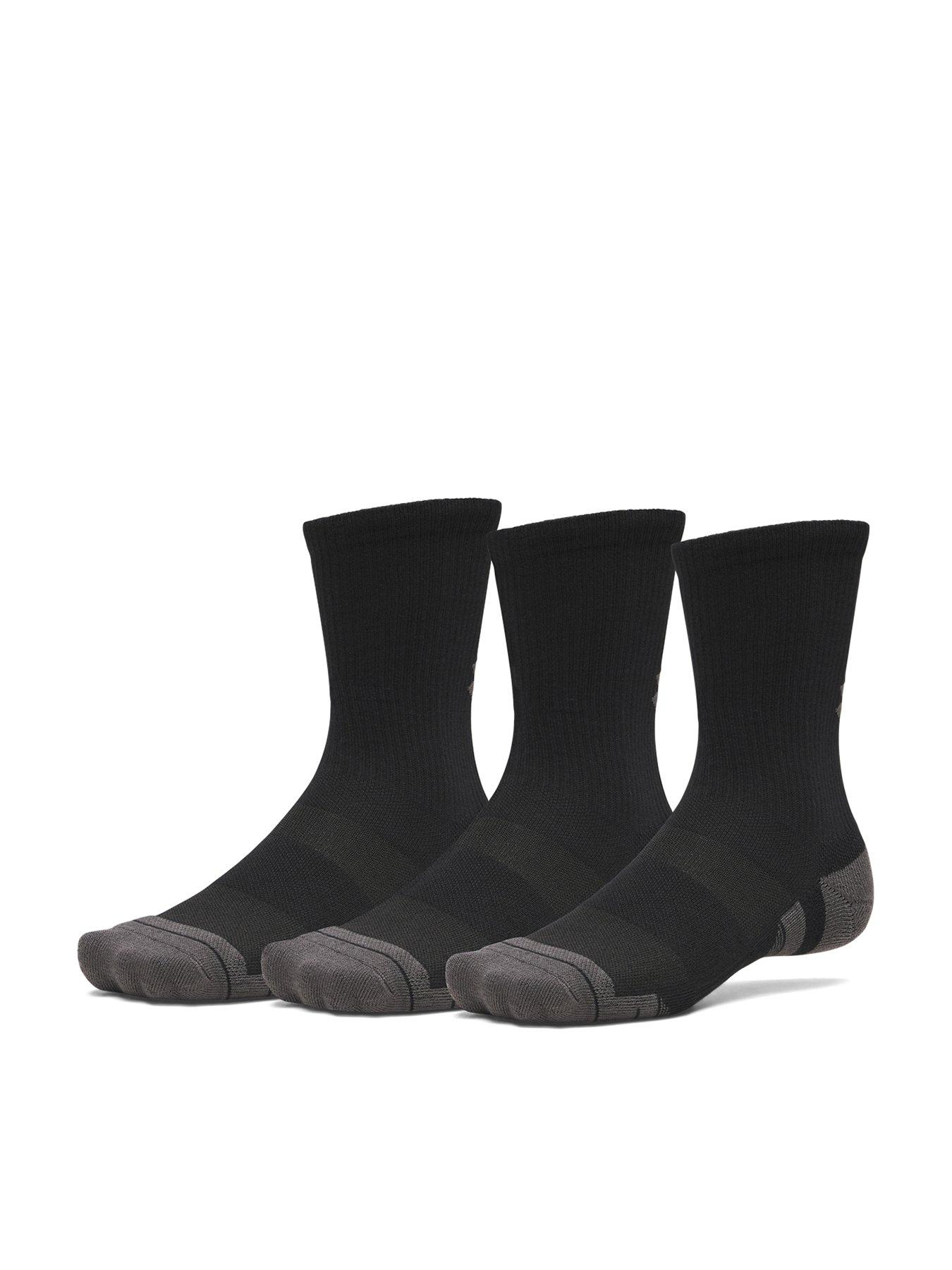Image 1 of 3 of UNDER ARMOUR Unisex 3 Pack Crew Socks - Black