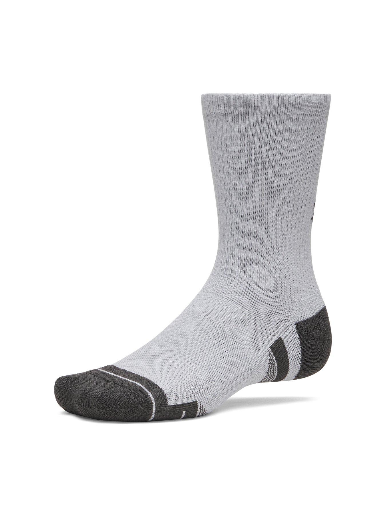 Image 2 of 3 of UNDER ARMOUR Unisex 3 Pack Crew Socks - Mod Gray / Jet Gray