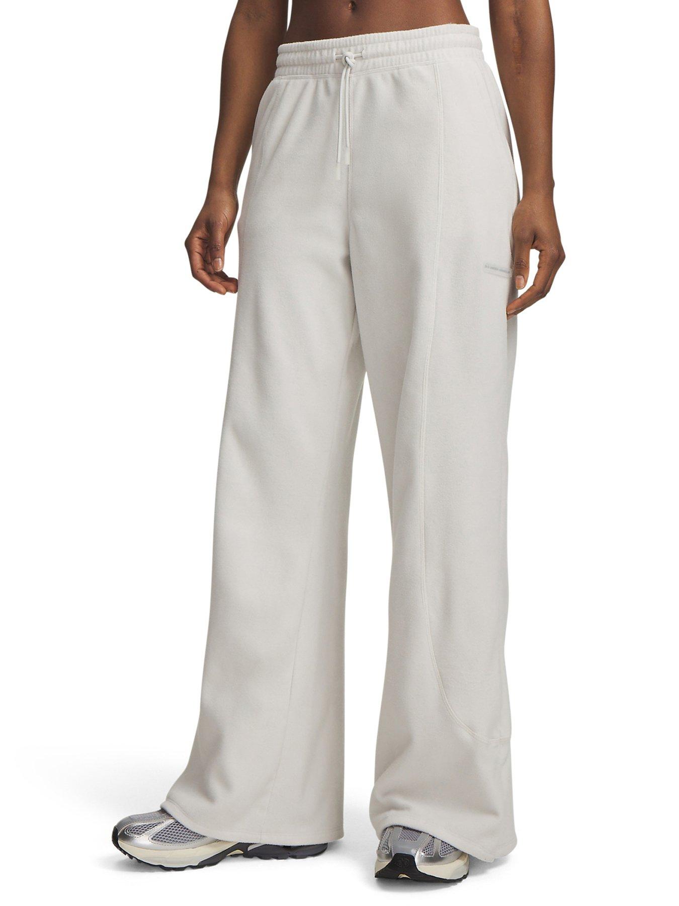 Image 1 of 3 of UNDER ARMOUR Womens Training Performance Fleece Pant - White