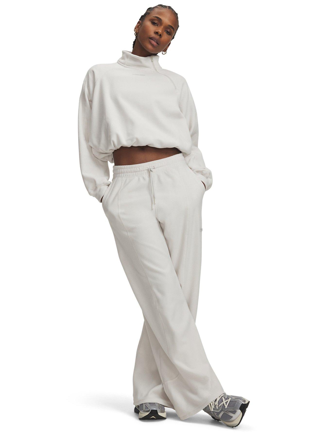 Image 3 of 3 of UNDER ARMOUR Womens Training Performance Fleece Pant - White