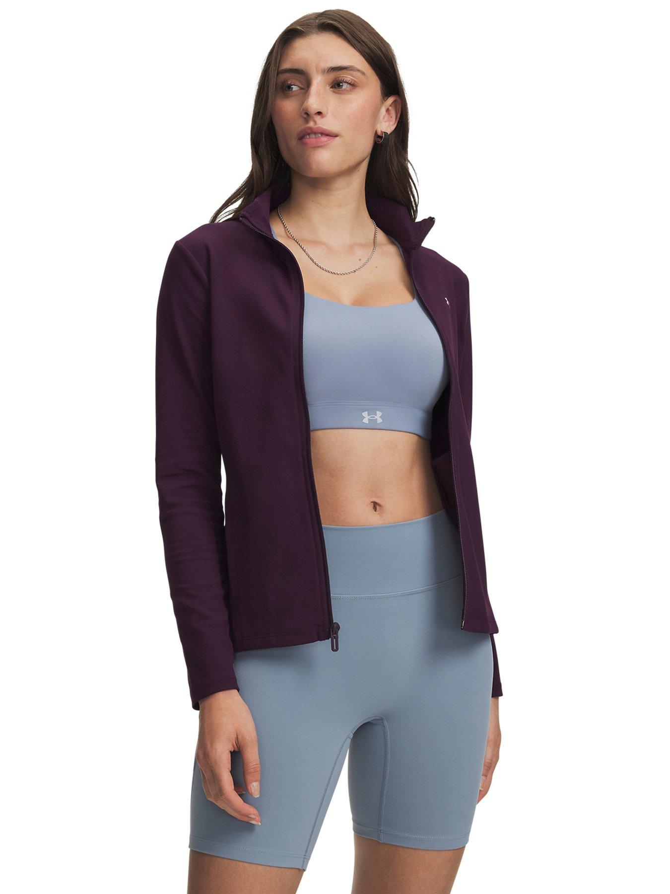 UNDER ARMOUR Womens Training Motion Full Zip Jacket - Purple