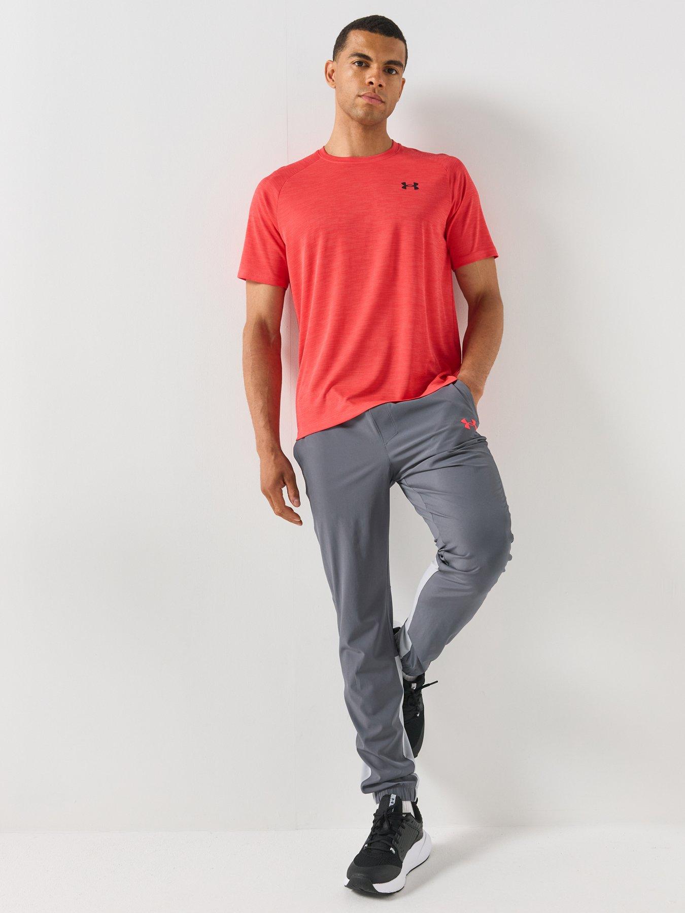 Image 3 of 6 of UNDER ARMOUR Mens Training Tech Textured T-Shirt - Red