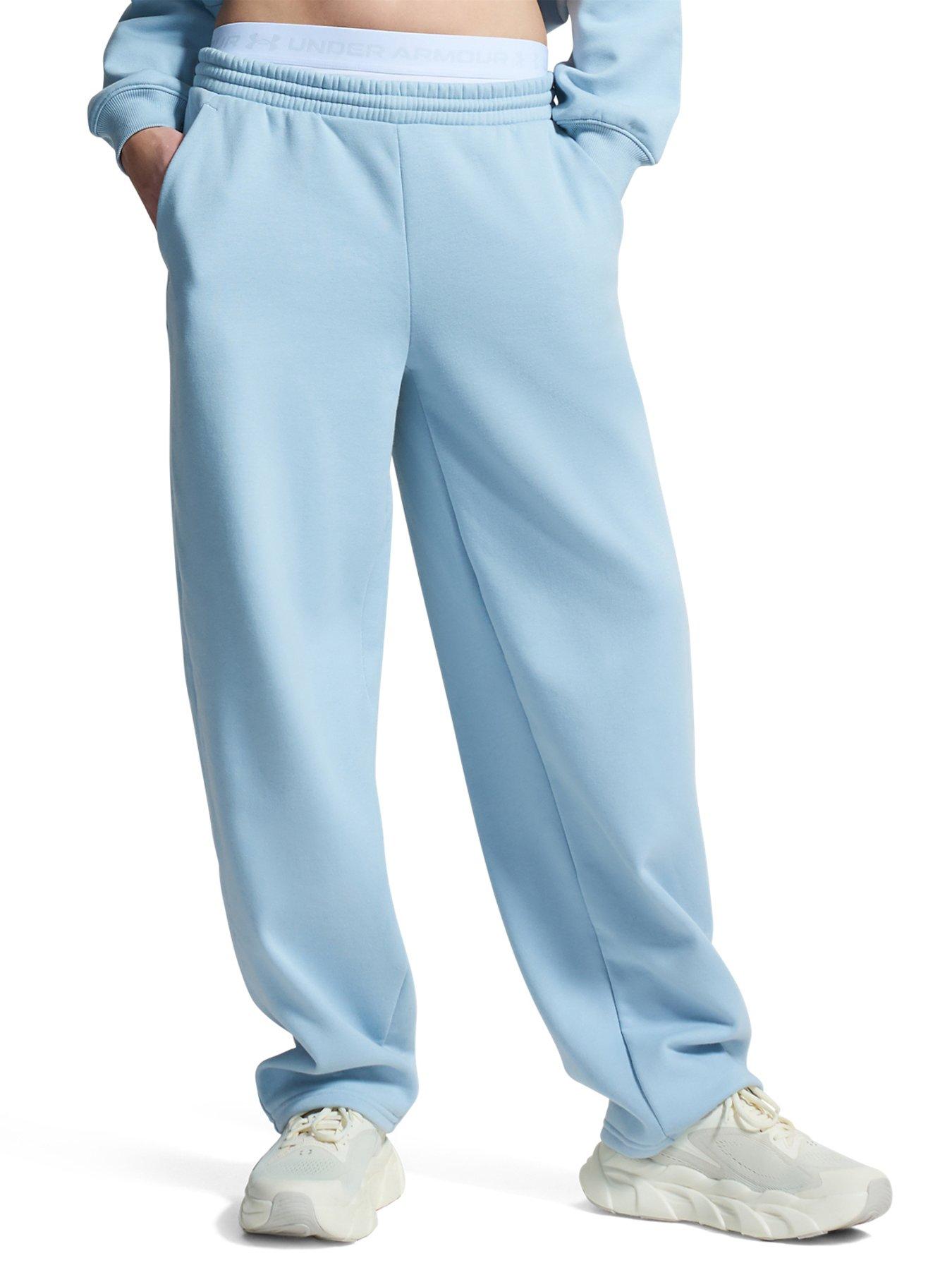 Under Armour Womens Elasticated Waist Straight Leg Jogging Bottoms - Blue