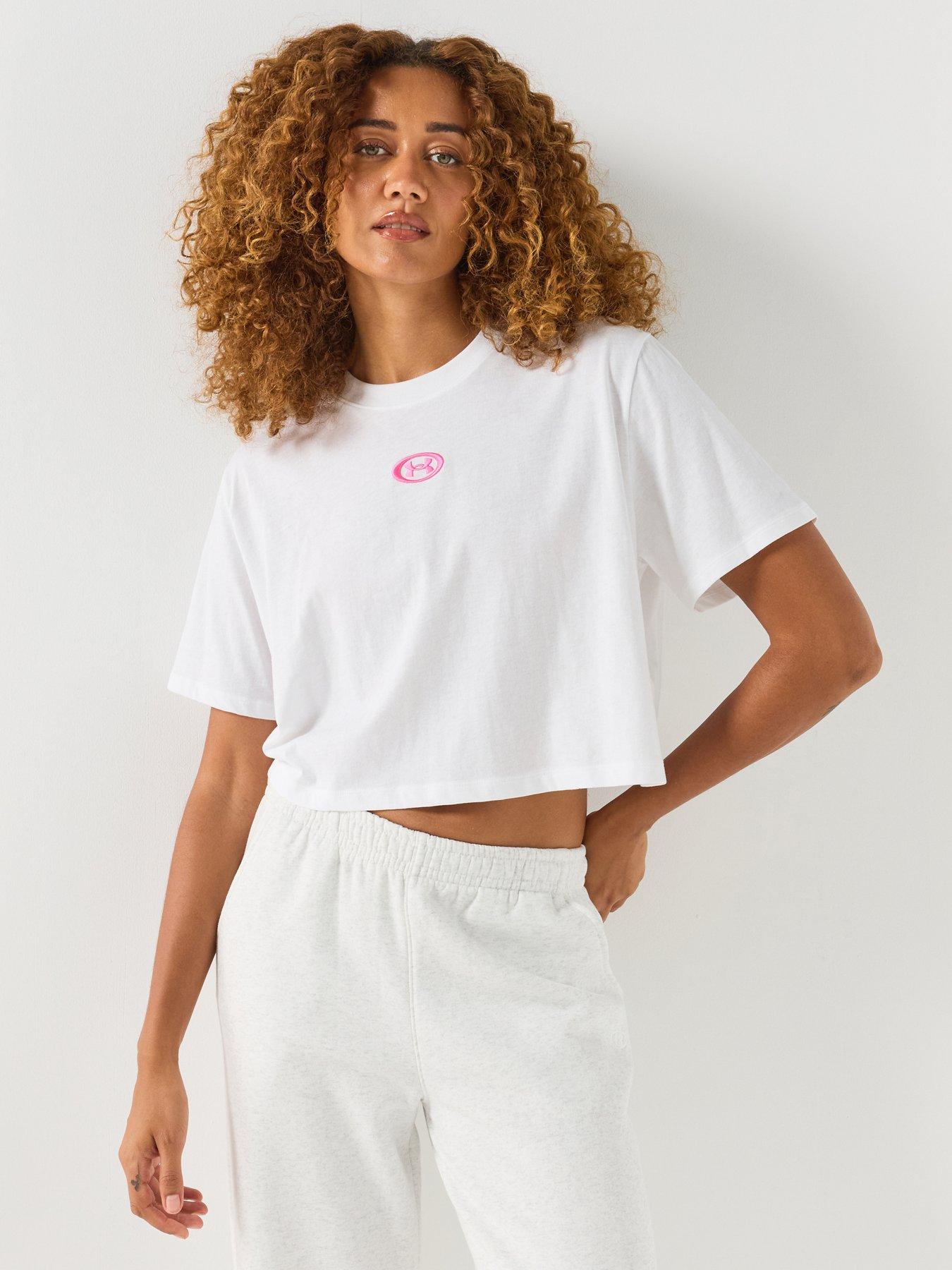 UNDER ARMOUR Womens Training T-shirt - White