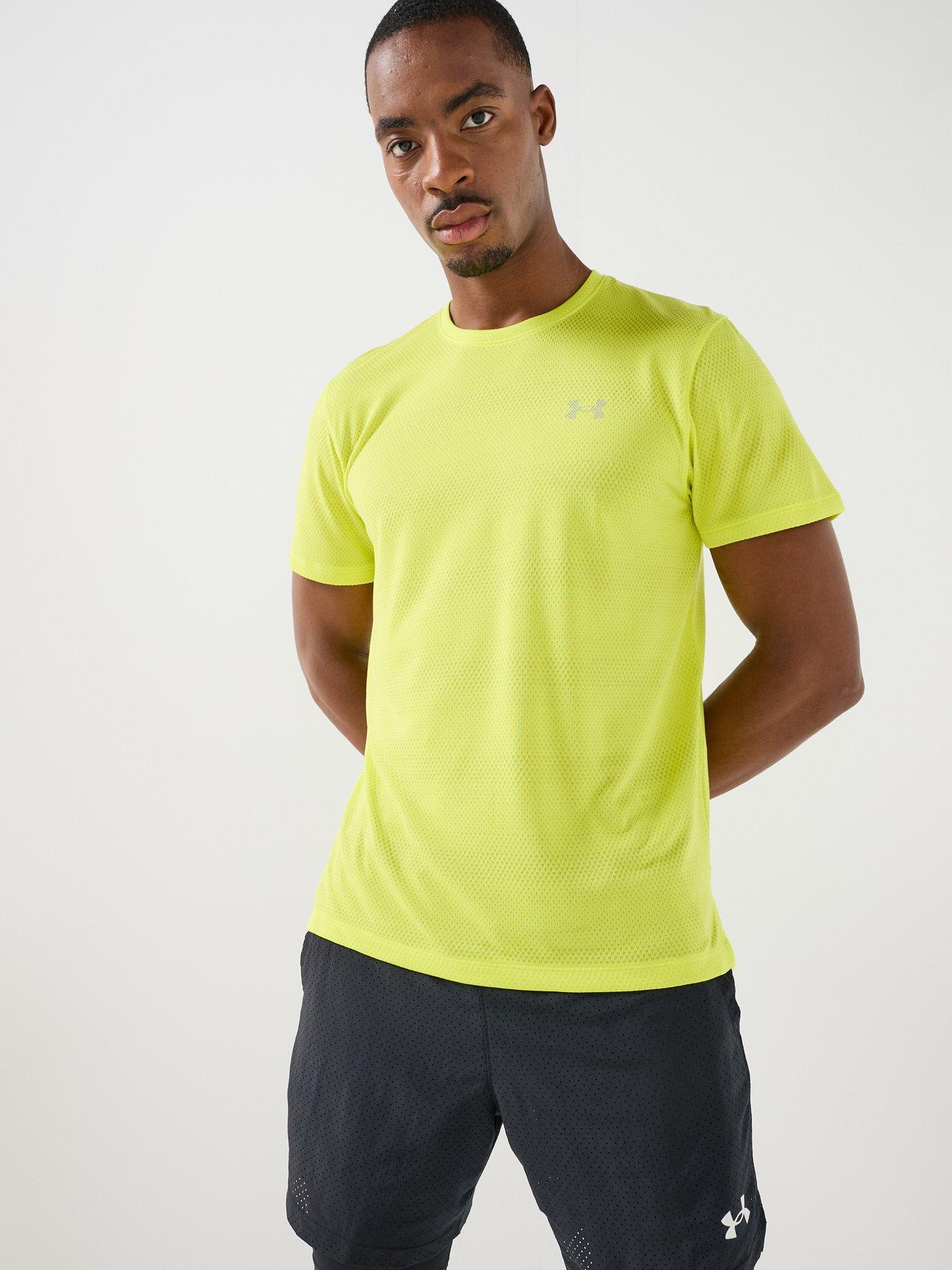 Image 1 of 6 of UNDER ARMOUR Mens Running Velociti T-Shirt - Yellow