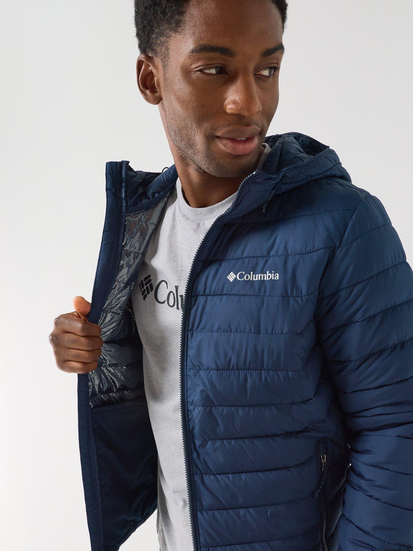 Image 5 of 6 of Columbia Men's Powder Lite II Hooded Insulated Jacket - Green