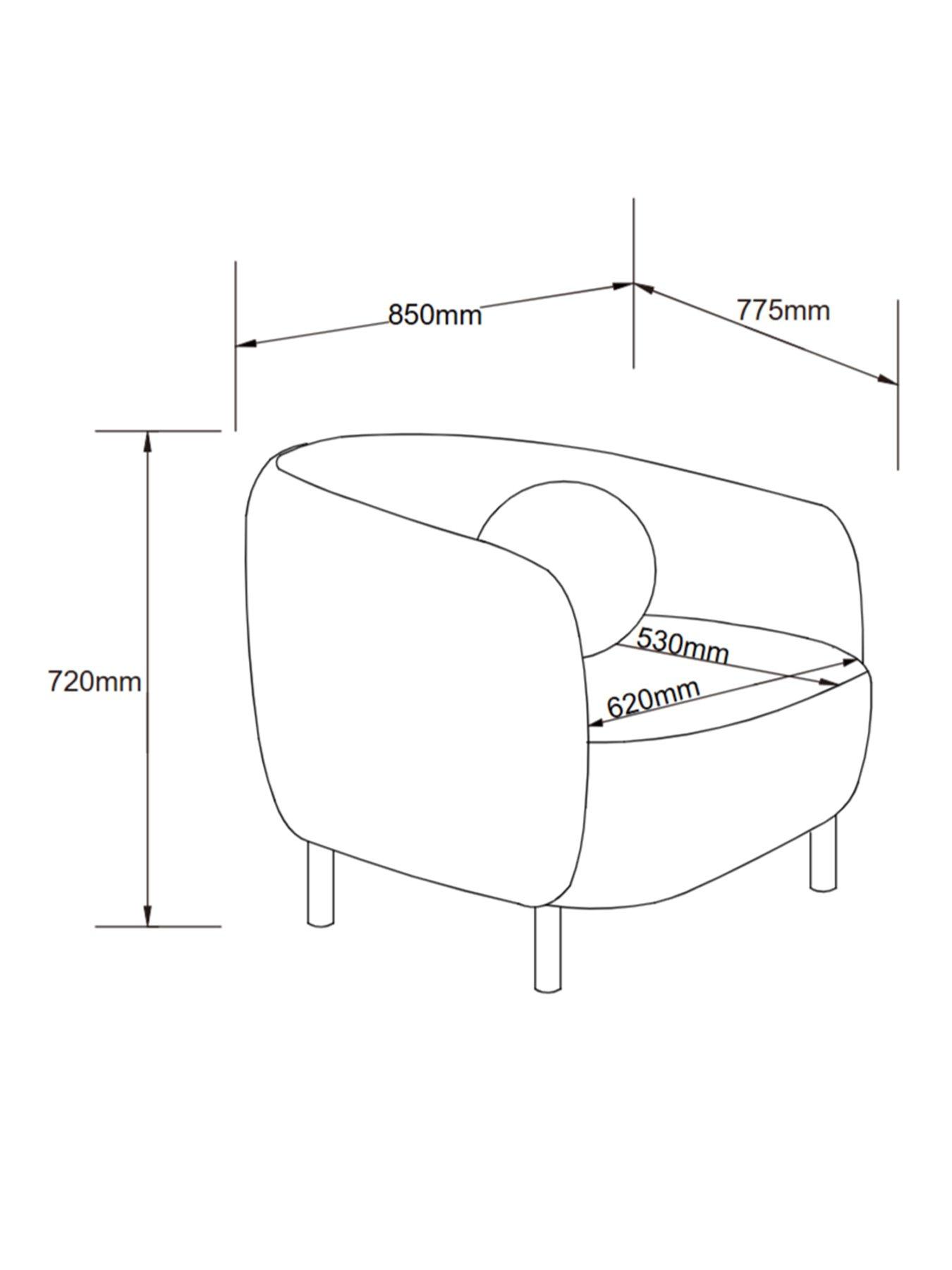 Image 7 of 7 of The Very Collection Astro Accent Chair