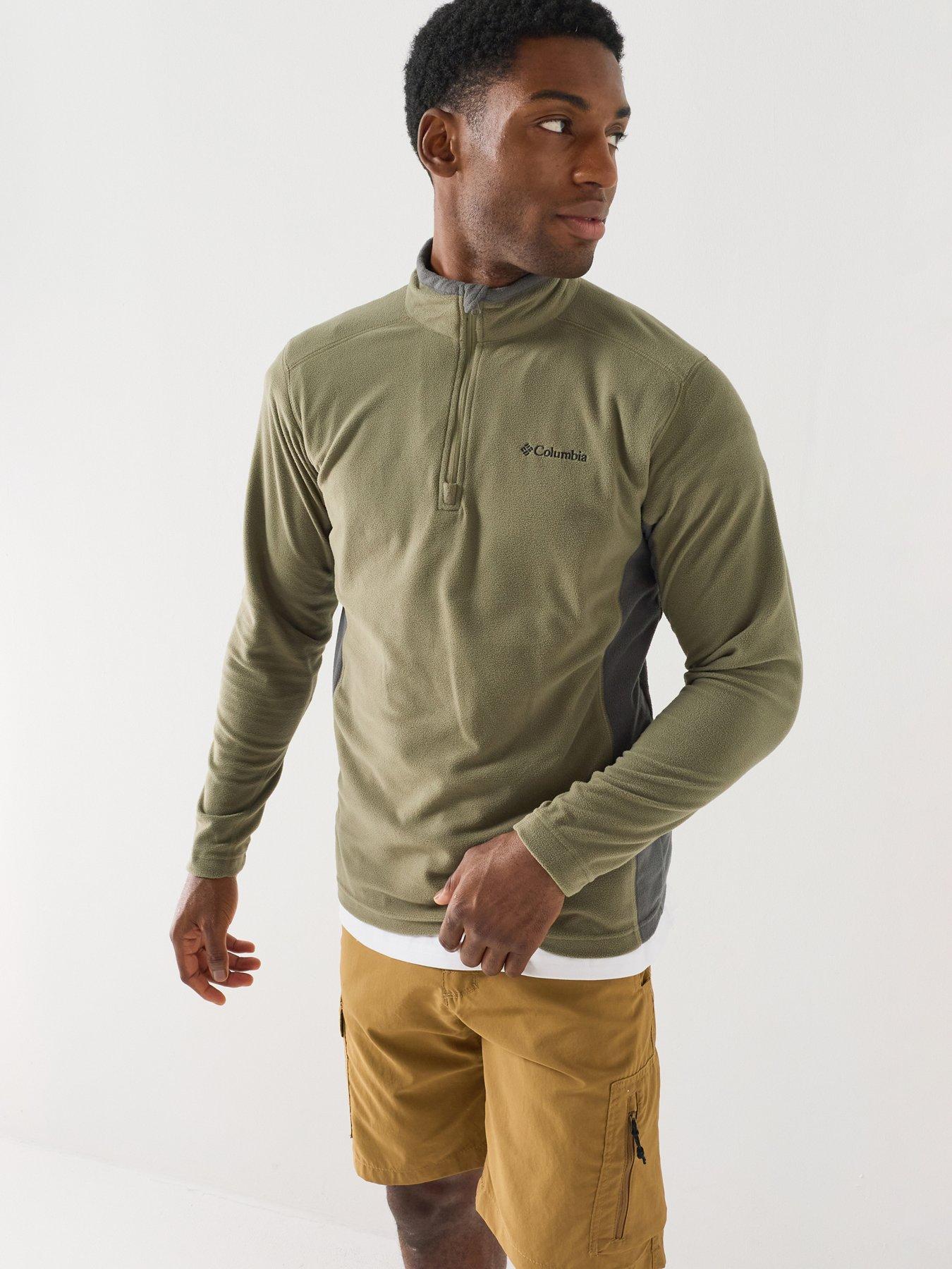 Columbia Mens Klamath Range II 1/2 Zip Fleece - Green