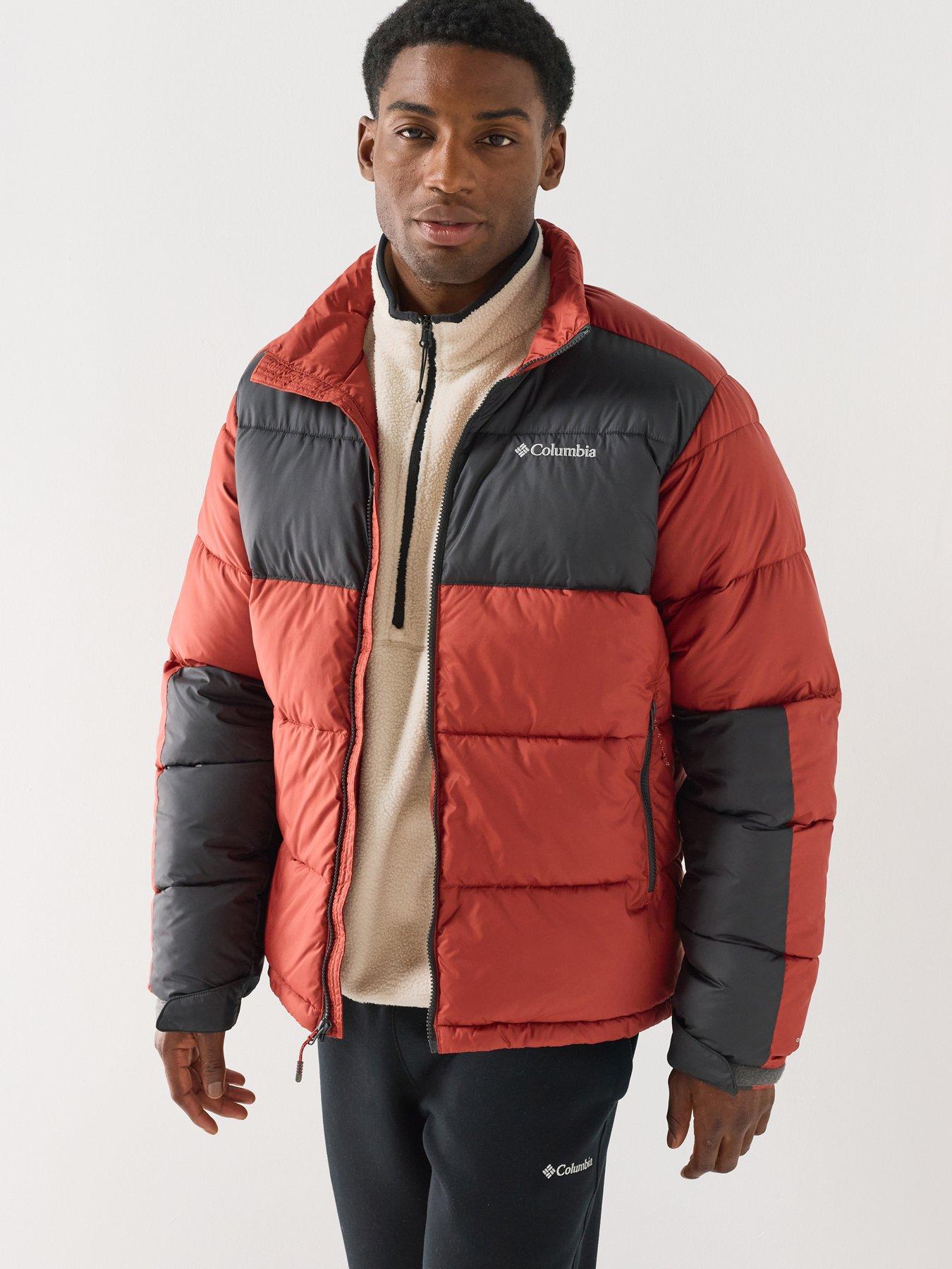 Columbia Padded construction helps lock in warmth during colder conditions Colour-block design gives this outdoor staple a distinctive look High funnel neckline provides extra coverage from the elements Zip-th