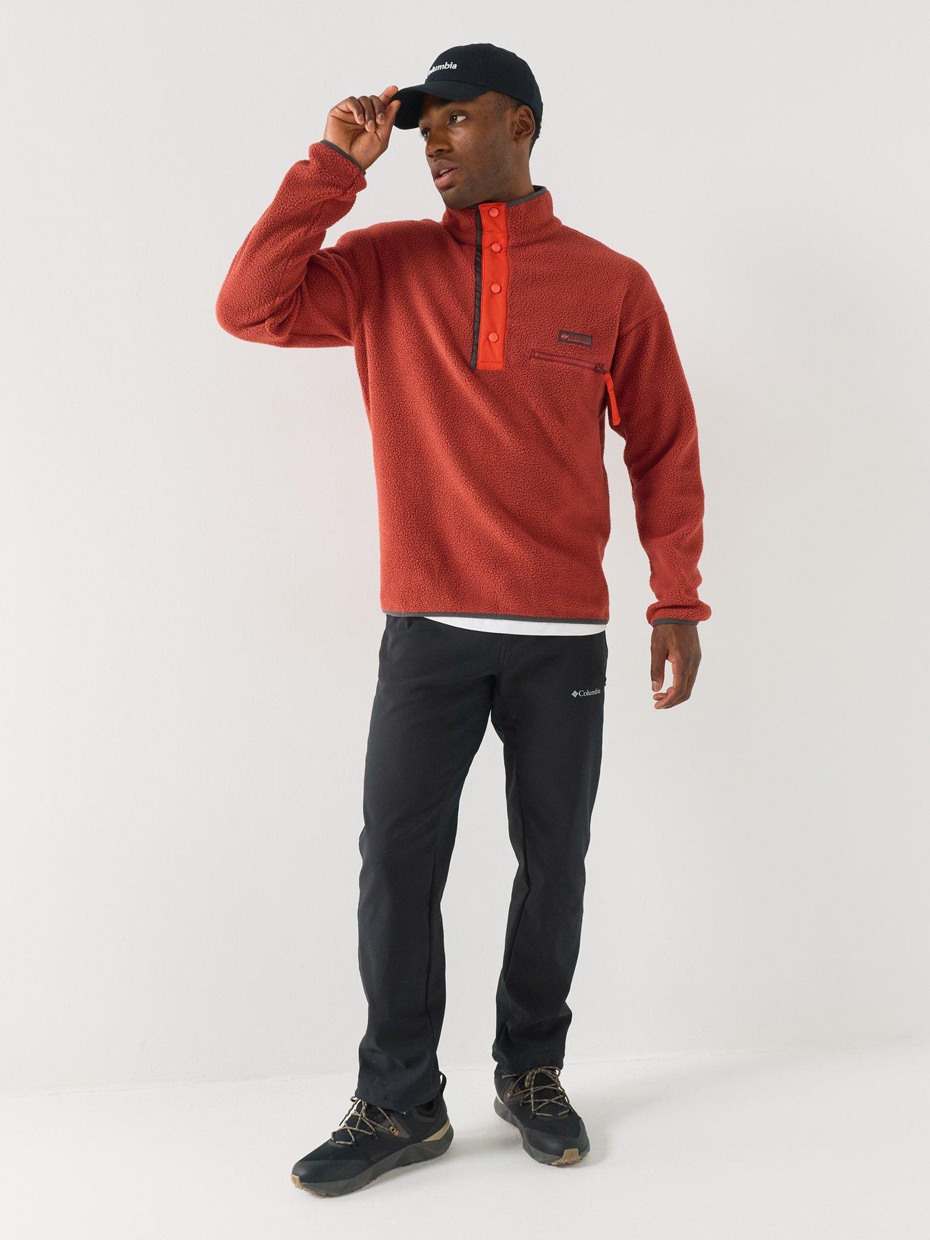 Image 3 of 6 of Columbia Mens Helvetia II 1/2 Snap Fleece - Red
