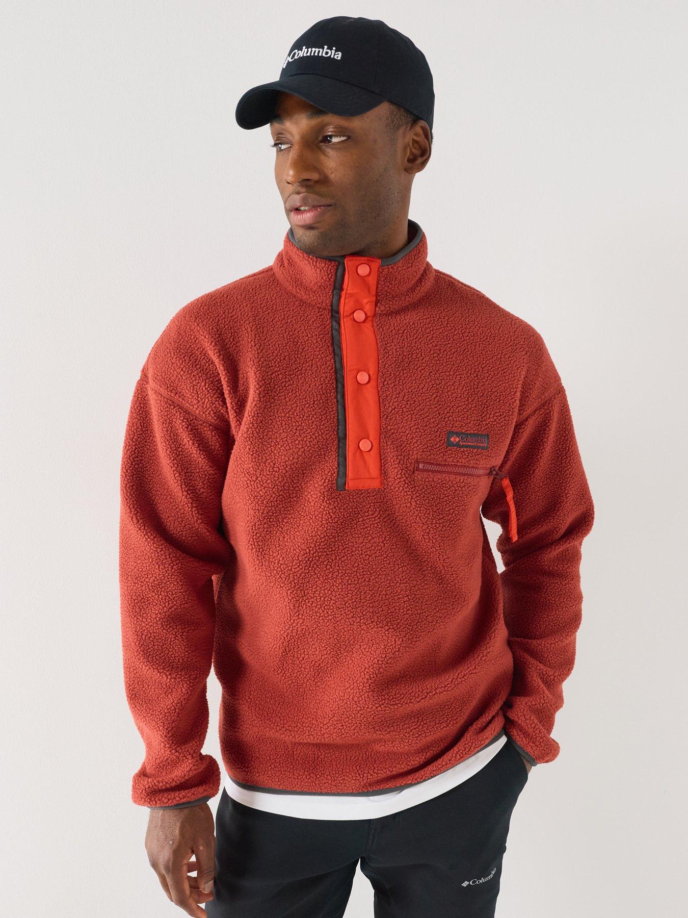 Image 5 of 6 of Columbia Mens Helvetia II 1/2 Snap Fleece - Red