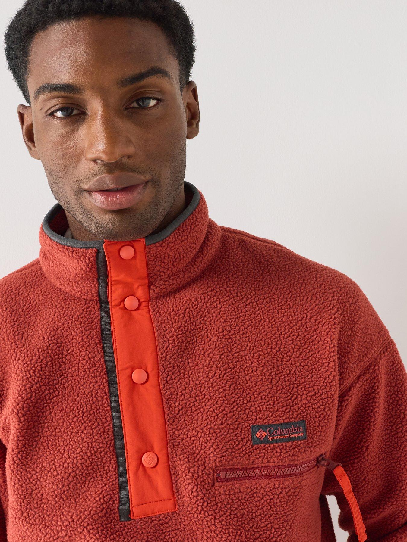 Image 6 of 6 of Columbia Mens Helvetia II 1/2 Snap Fleece - Red