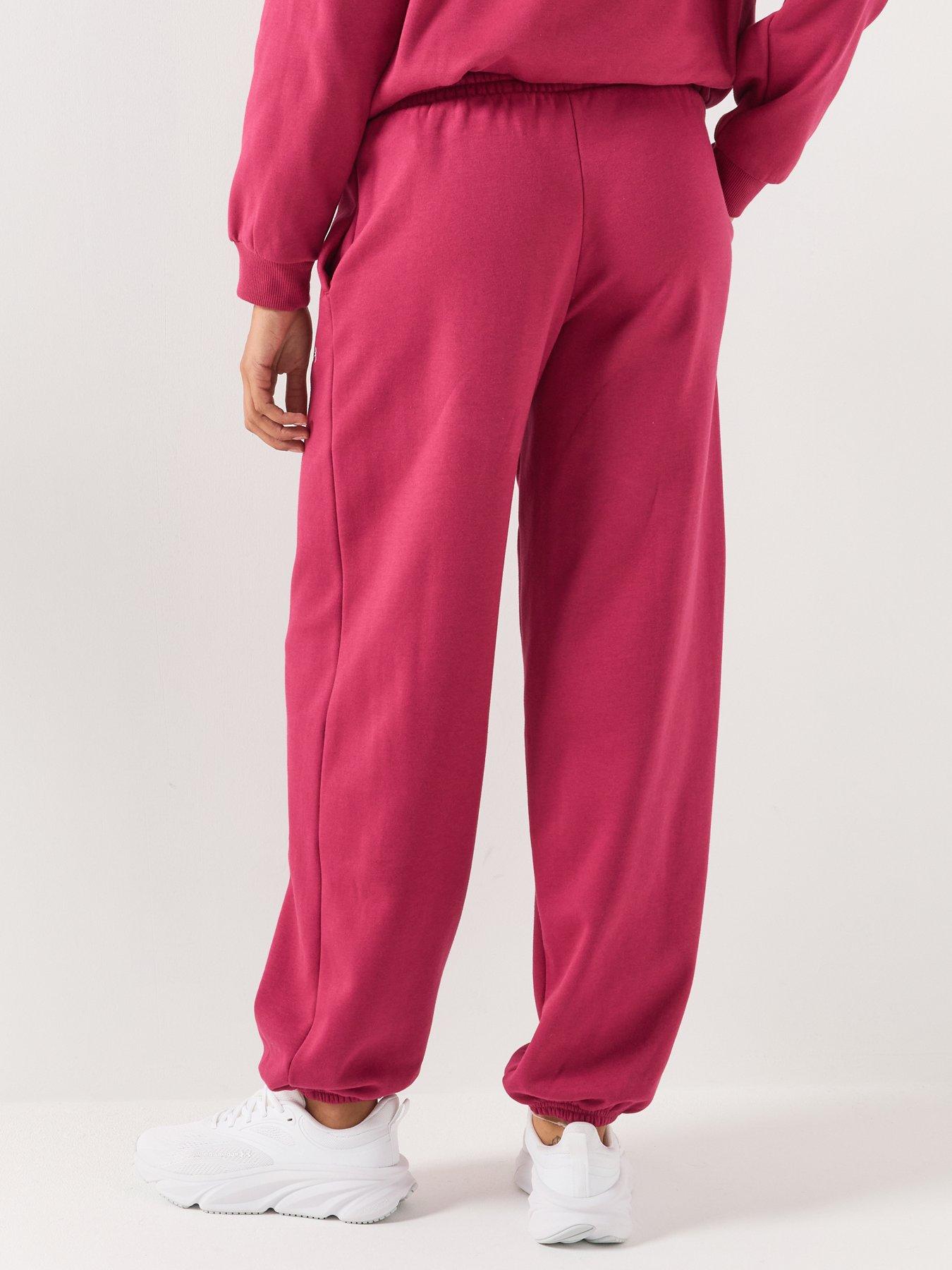 Image 2 of 6 of UNDER ARMOUR Womens Training Icon Fleece Elasticated Jogging Bottoms - Red