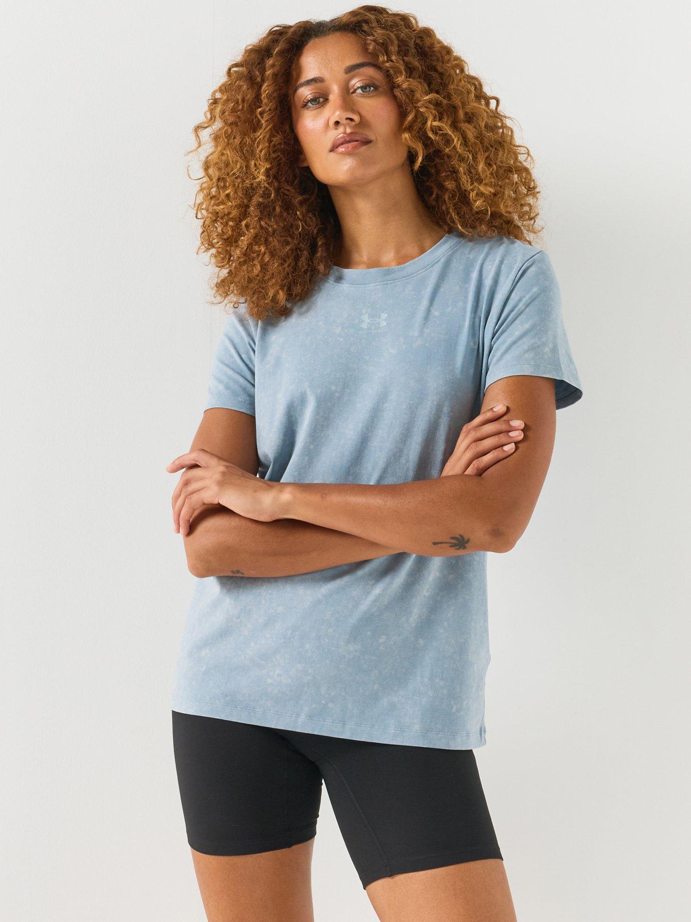 UNDER ARMOUR Women's Training Knit T-Shirt - Blue