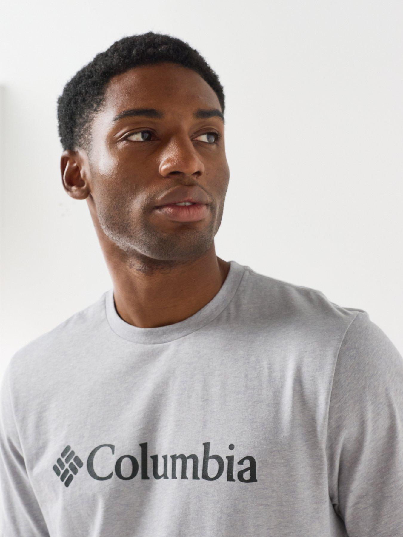 Image 4 of 6 of Columbia Mens CSC Regular Fit Logo T-Shirt - Grey