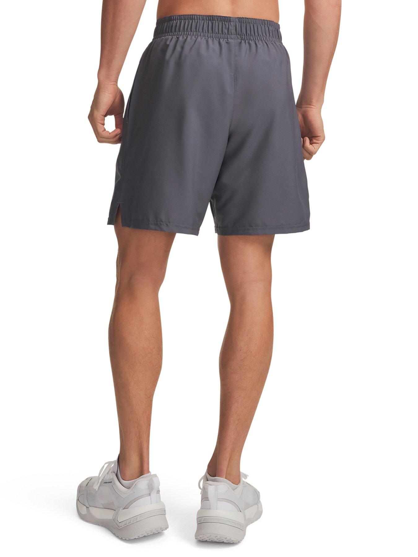 Image 2 of 3 of UNDER ARMOUR Men's Training Tech Woven Wordmark Shorts - Grey