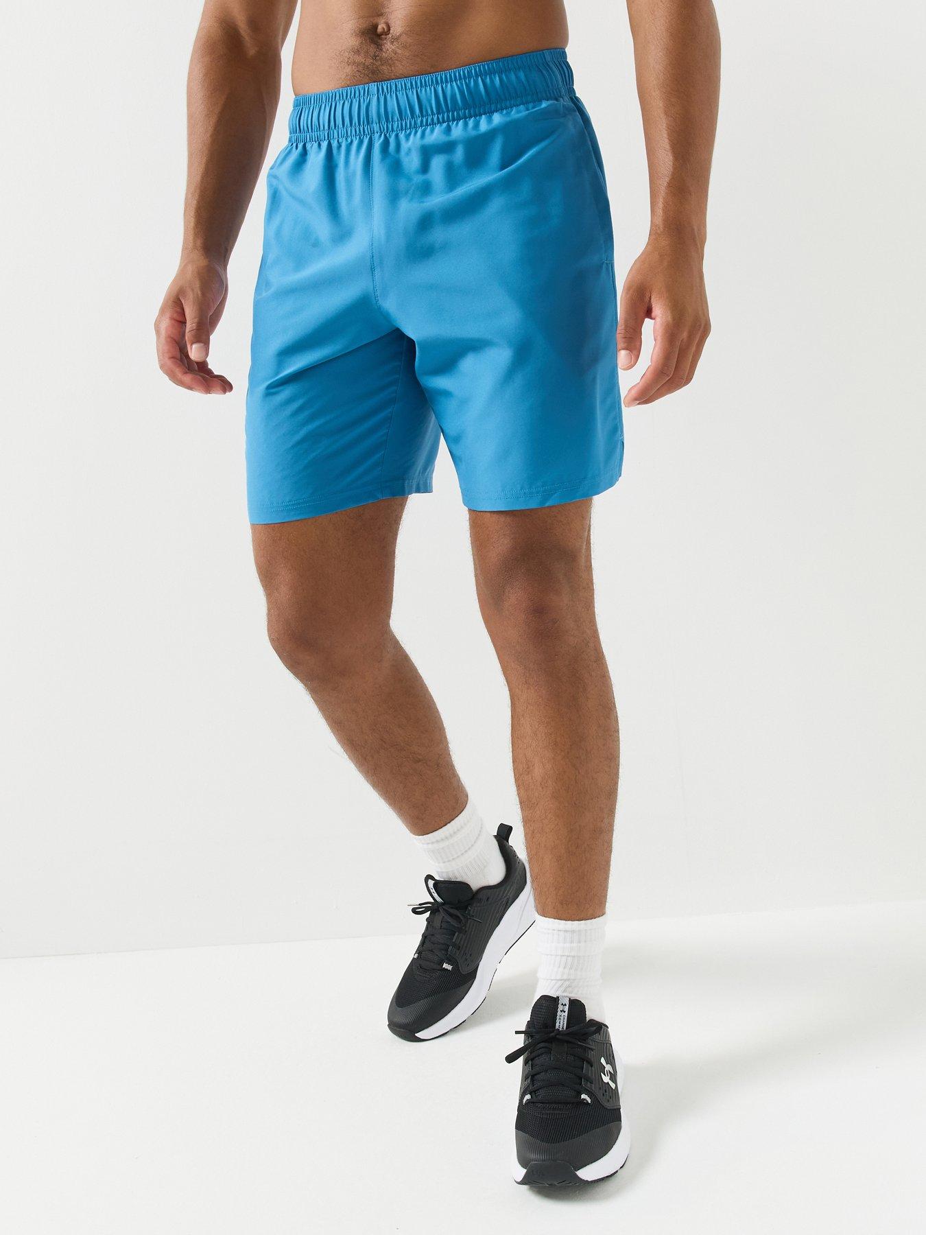 UNDER ARMOUR Mens Training Tech Woven Wordmark Short - Blue