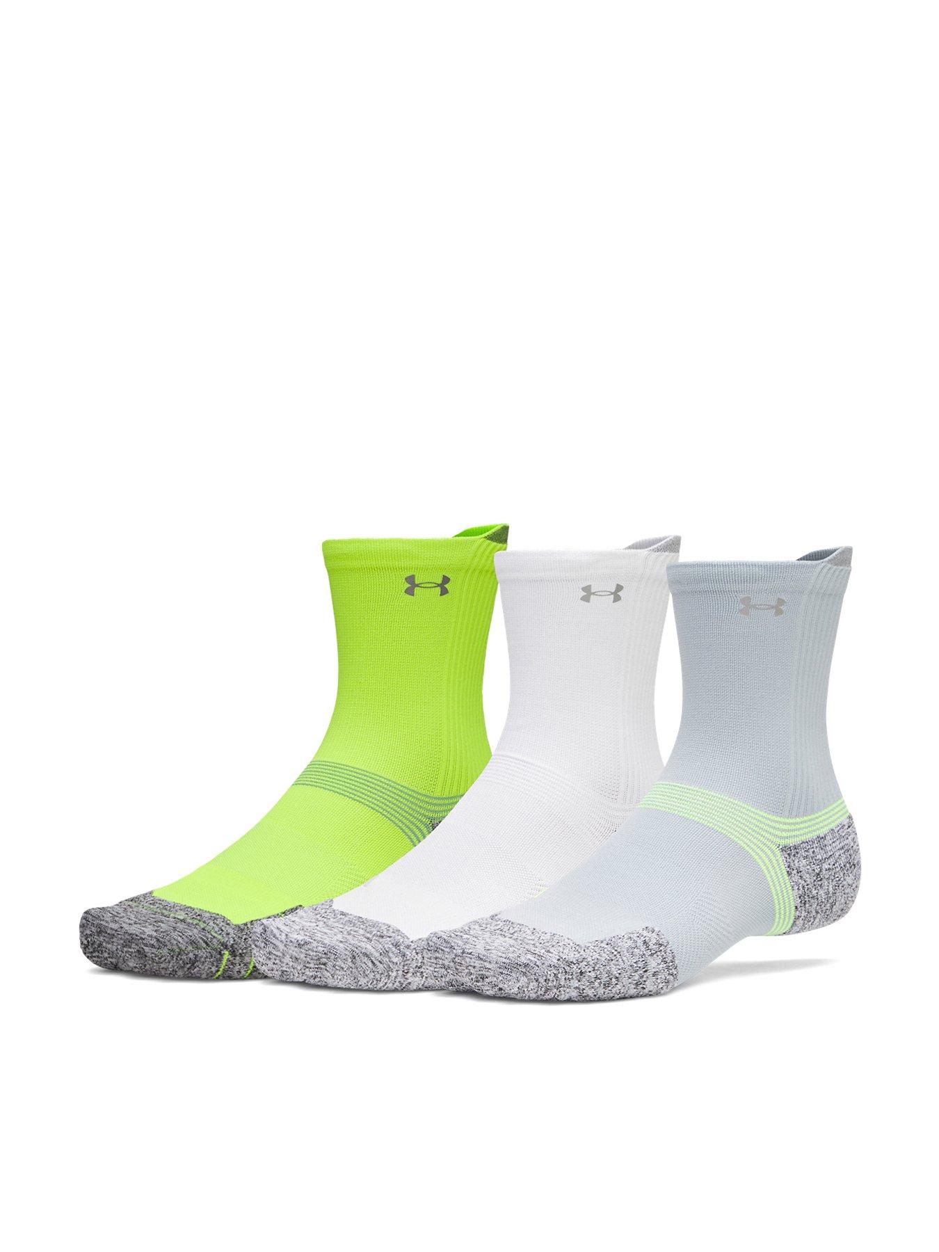 Under Armour Men's 3 Pack Moisture-Wicking Cushioned Crew Socks - Multi in Blue