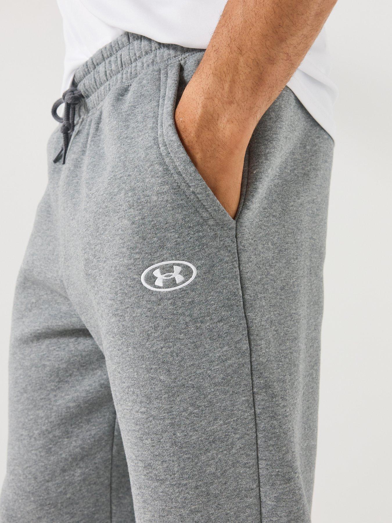 Image 4 of 6 of UNDER ARMOUR Men's Training Rival Fleece Joggers- Grey