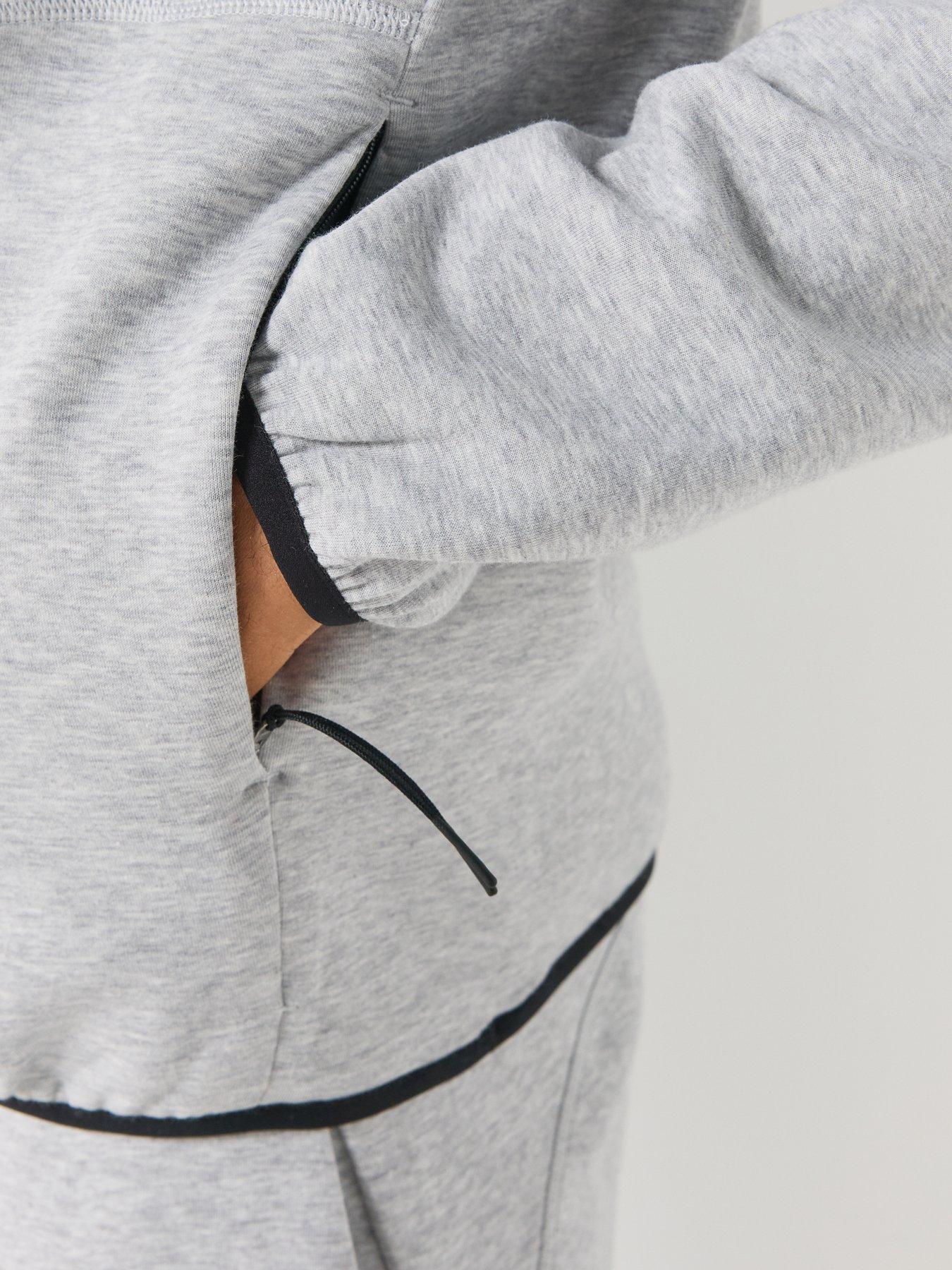 Image 4 of 6 of UNDER ARMOUR Mens Unstoppable Stretch 1/2 Zip Pocket Training Sweatshirt - Grey
