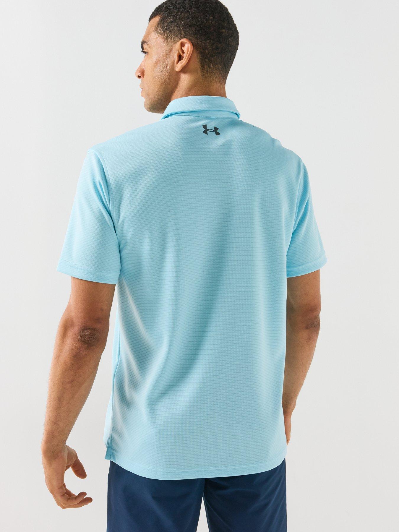 Image 2 of 6 of UNDER ARMOUR Mens Golf Tech Polo Shirt - Blue
