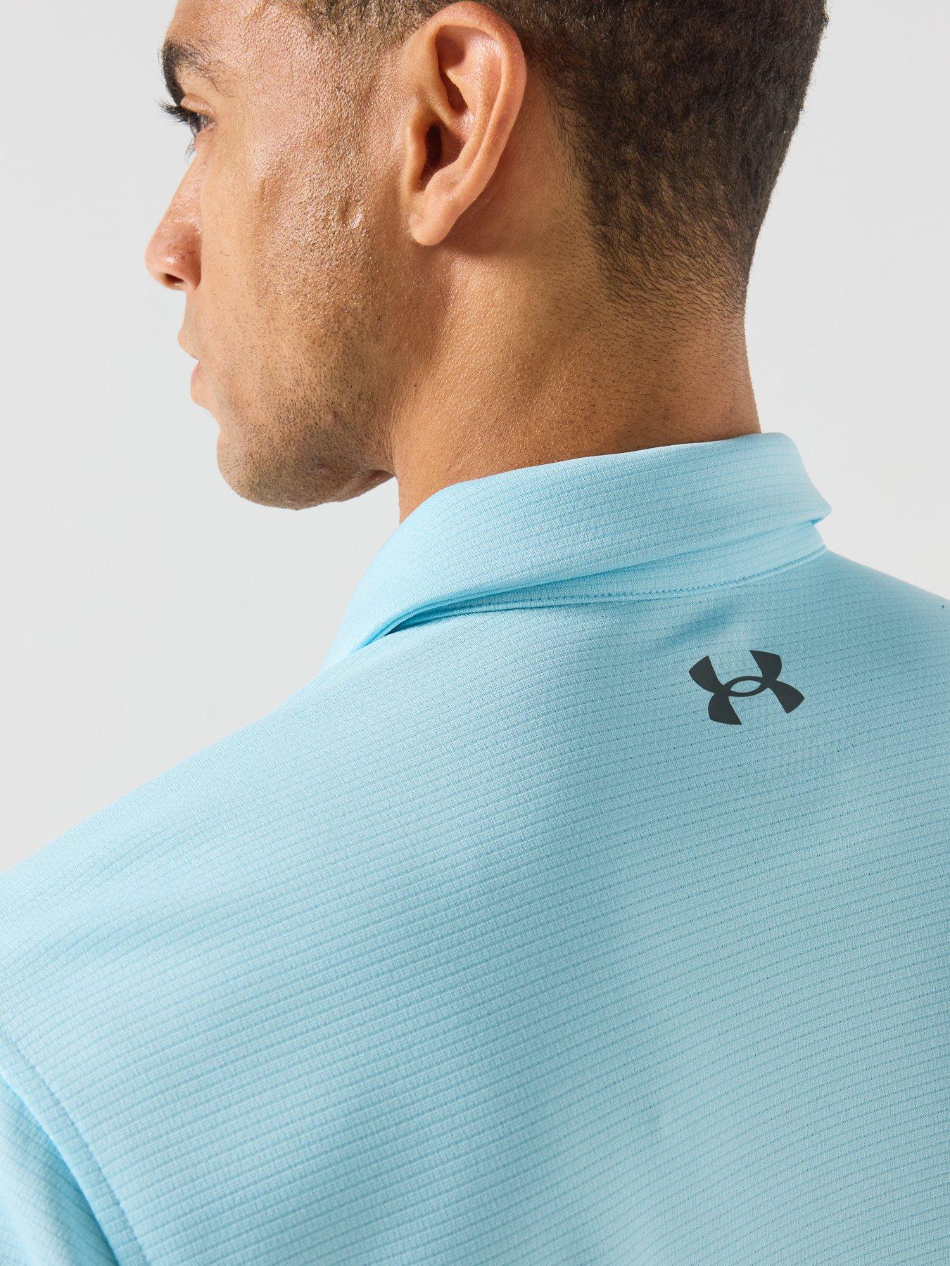 Image 4 of 6 of UNDER ARMOUR Mens Golf Tech Polo Shirt - Blue