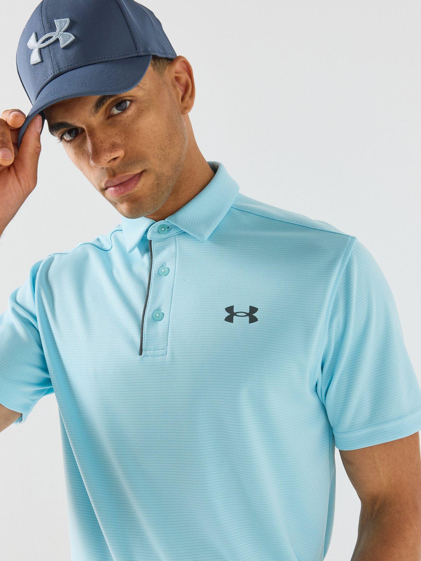 Image 5 of 6 of UNDER ARMOUR Mens Golf Tech Polo Shirt - Blue
