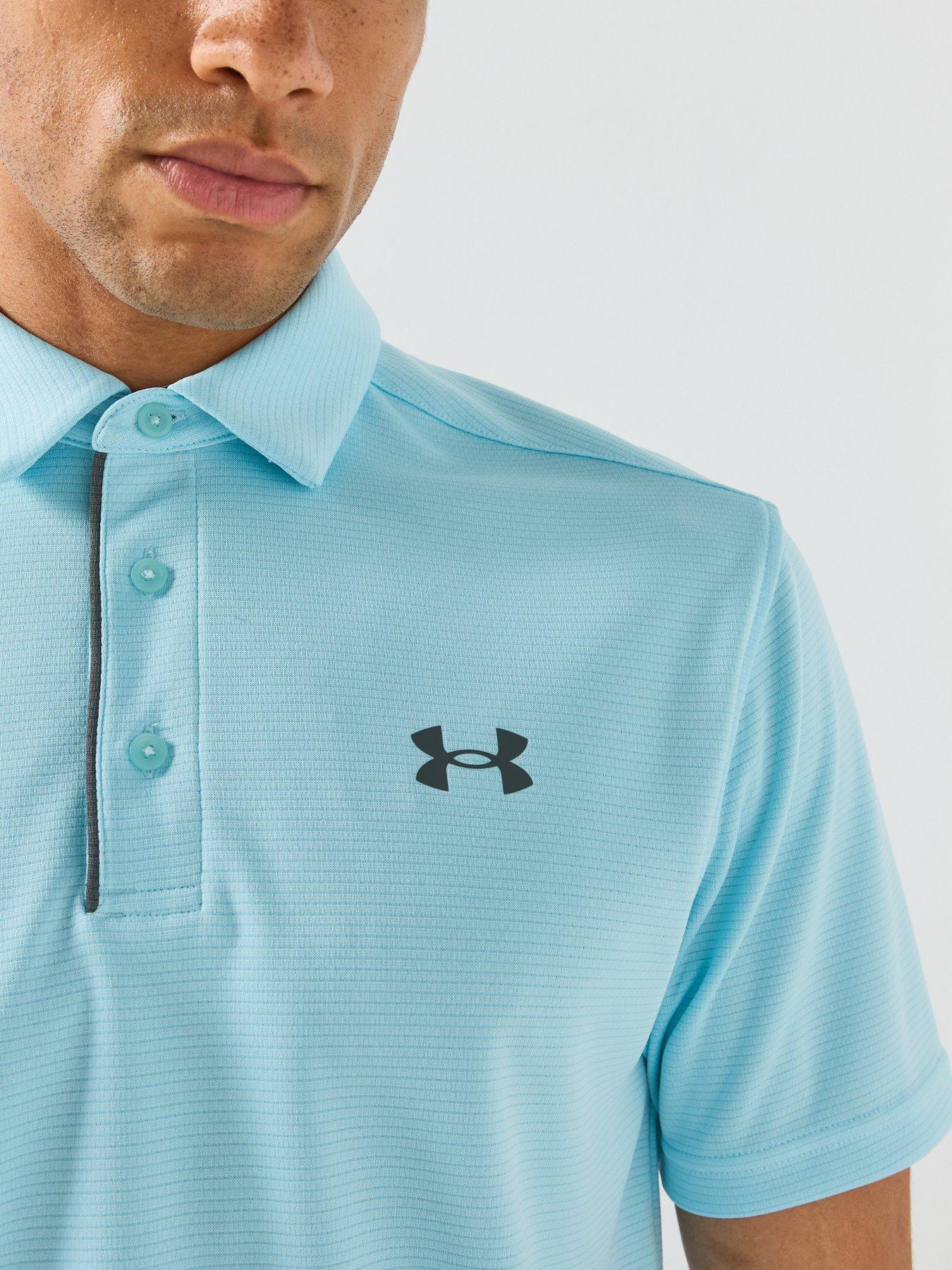 Image 6 of 6 of UNDER ARMOUR Mens Golf Tech Polo Shirt - Blue