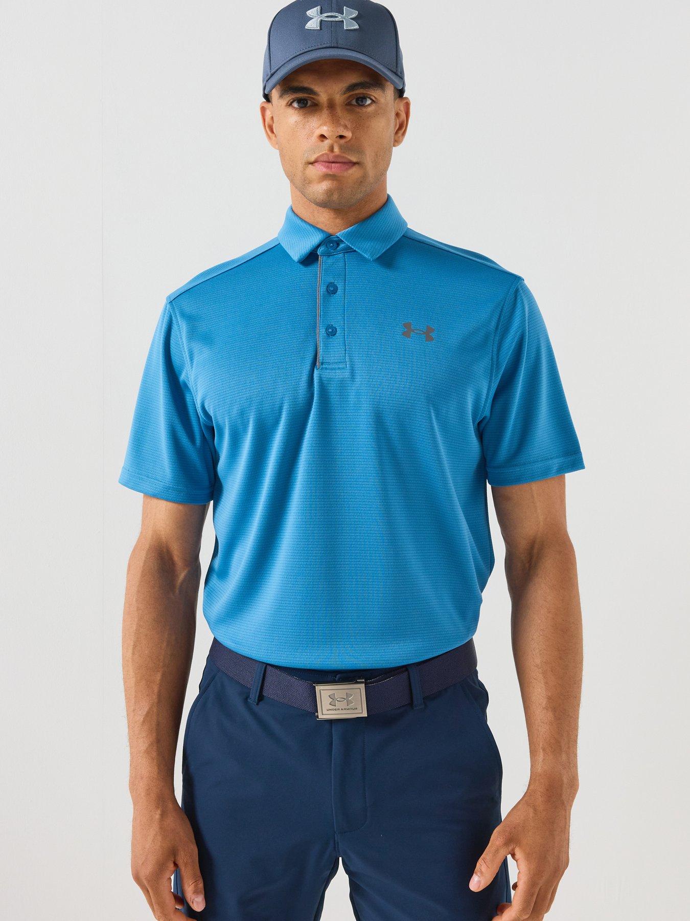 UNDER ARMOUR Men's Tech Polo - Aegean Blue / Graphite