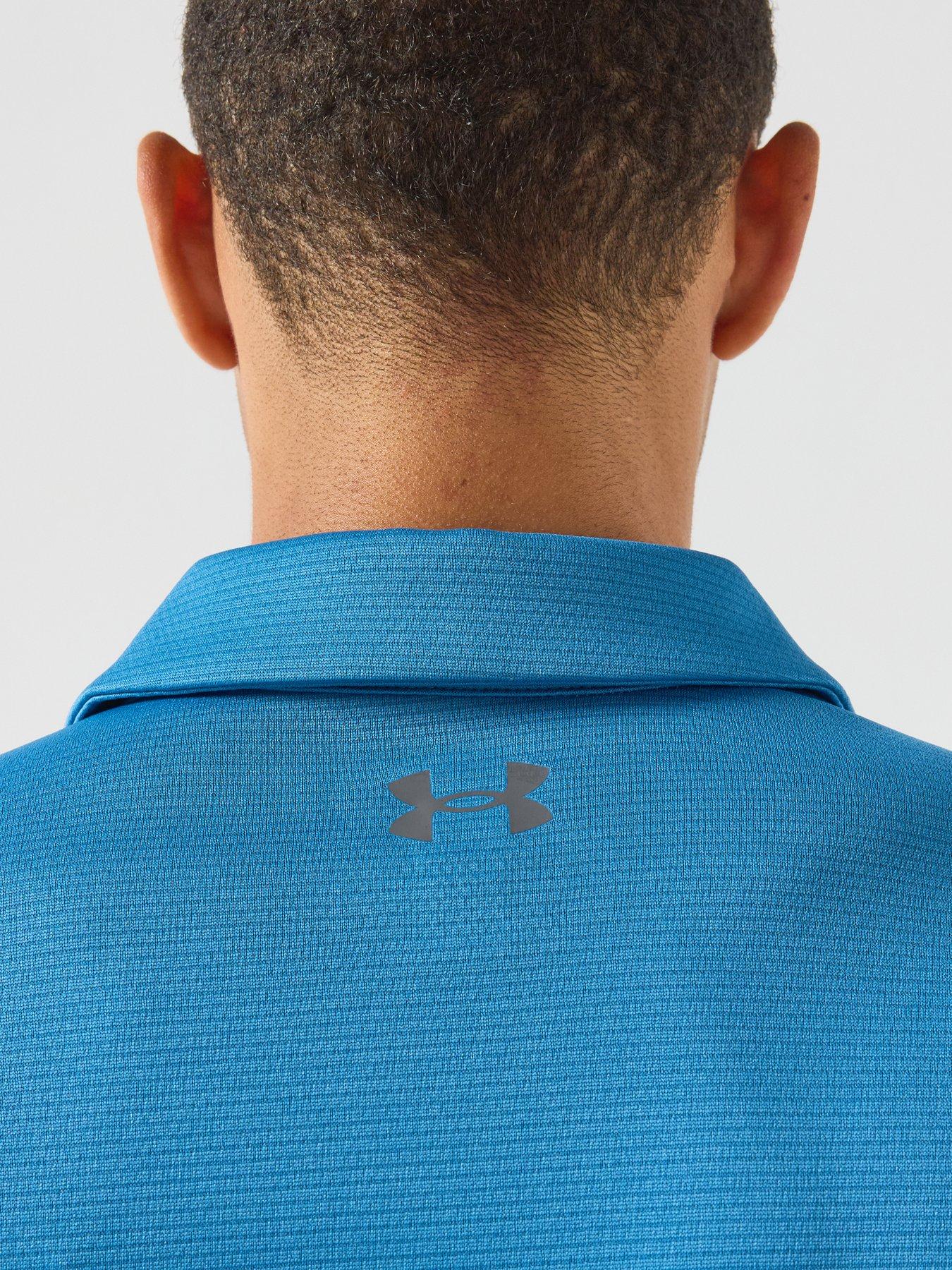 Image 5 of 6 of UNDER ARMOUR Men's Tech Polo - Aegean Blue / Graphite