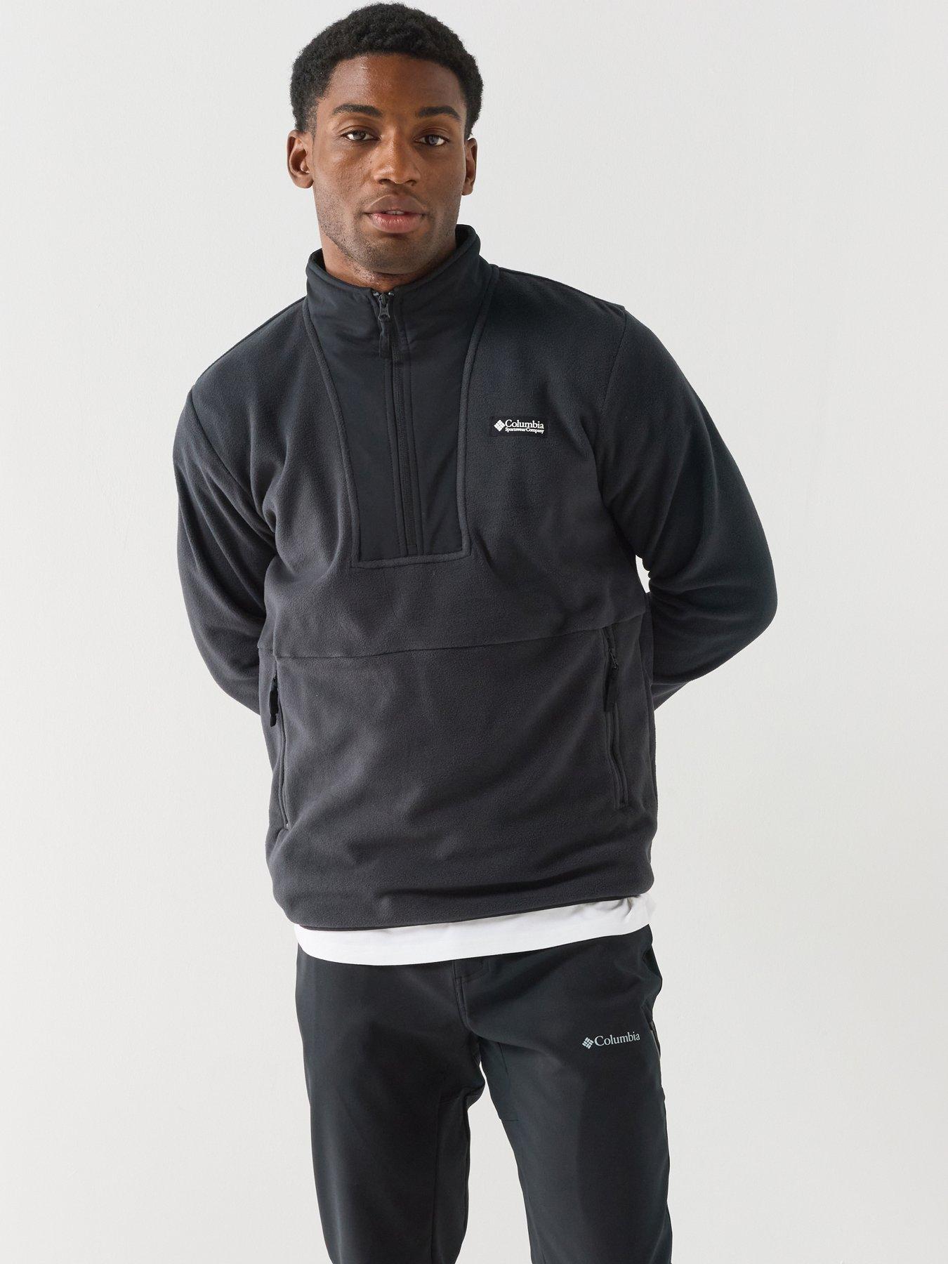 Columbia Mens Sequoia Grove Ii 1/2 Zip Fleece - Black