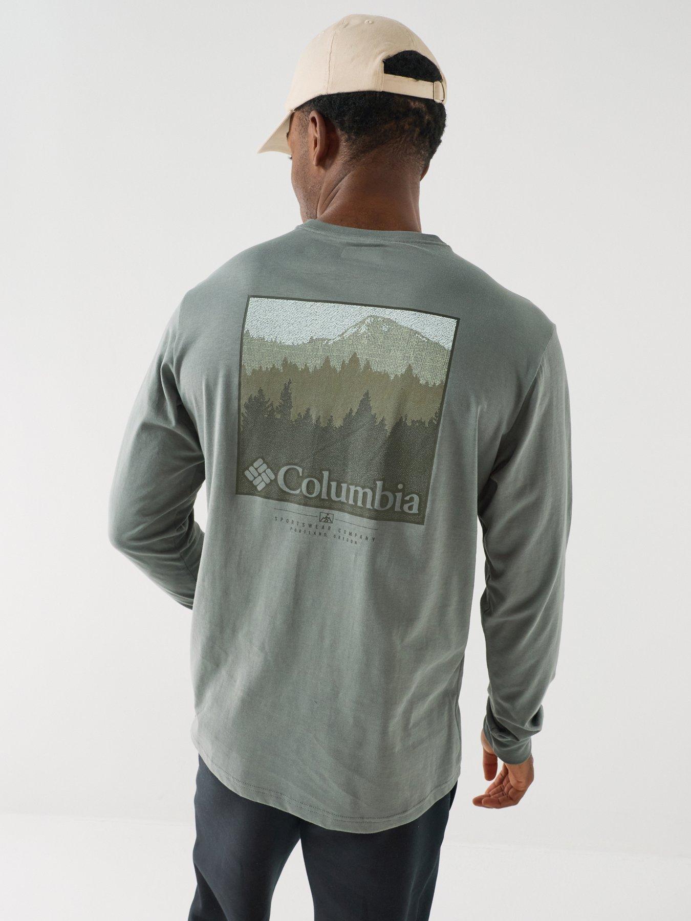 Columbia Mens CSC Graphic Long Sleeve T-Shirt - Green