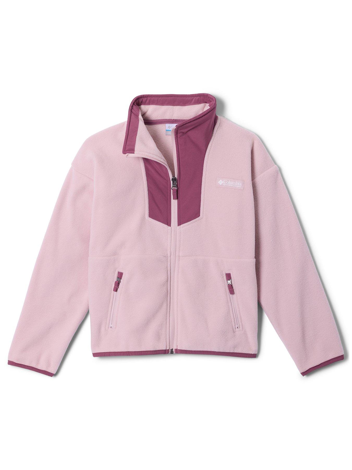 Columbia Junior Girls Sequoia Grove Full Zip Fleece - Pink
