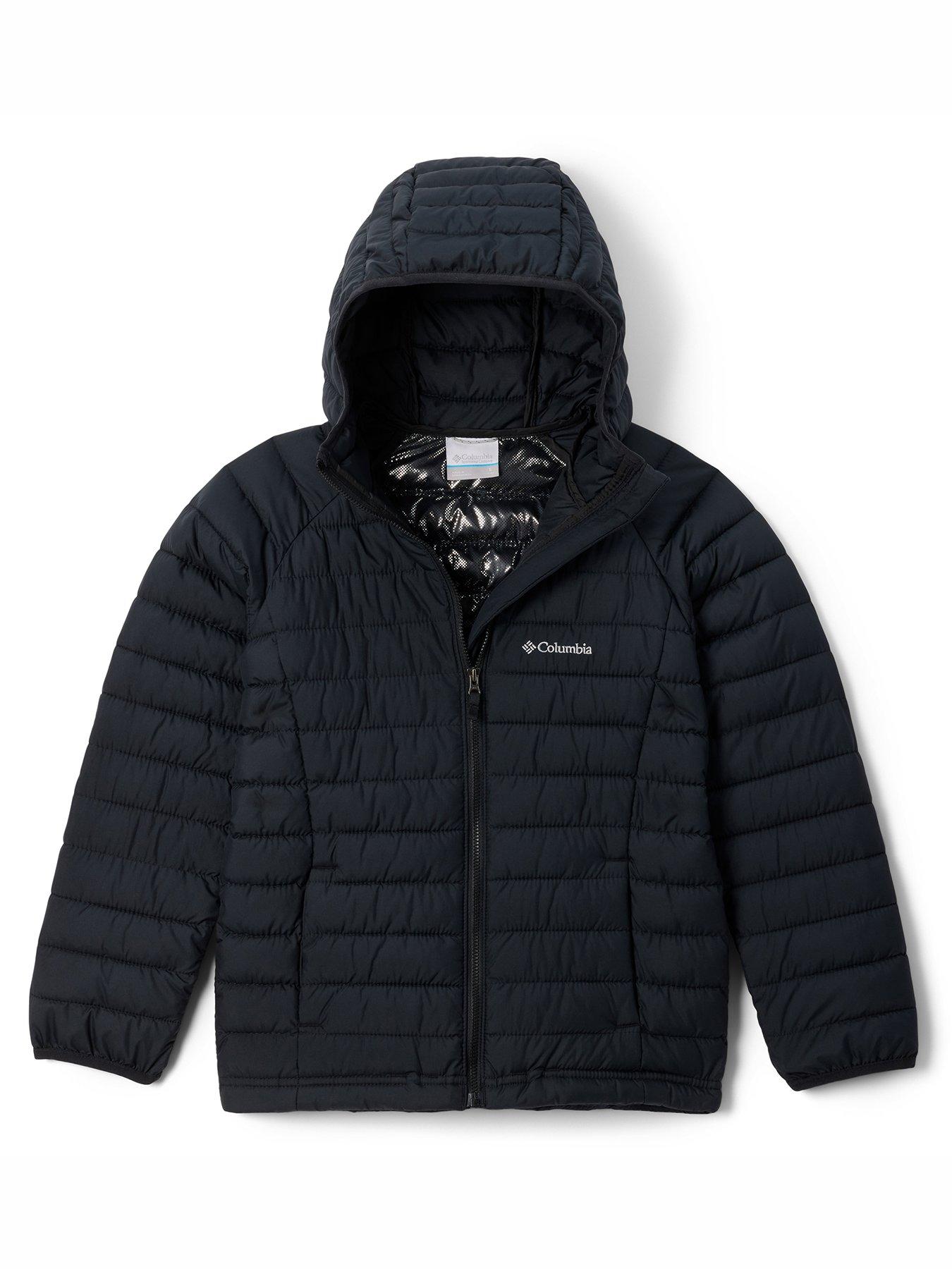 Columbia Junior Girls Powder Lite Ii Hooded Padded Jacket - Black
