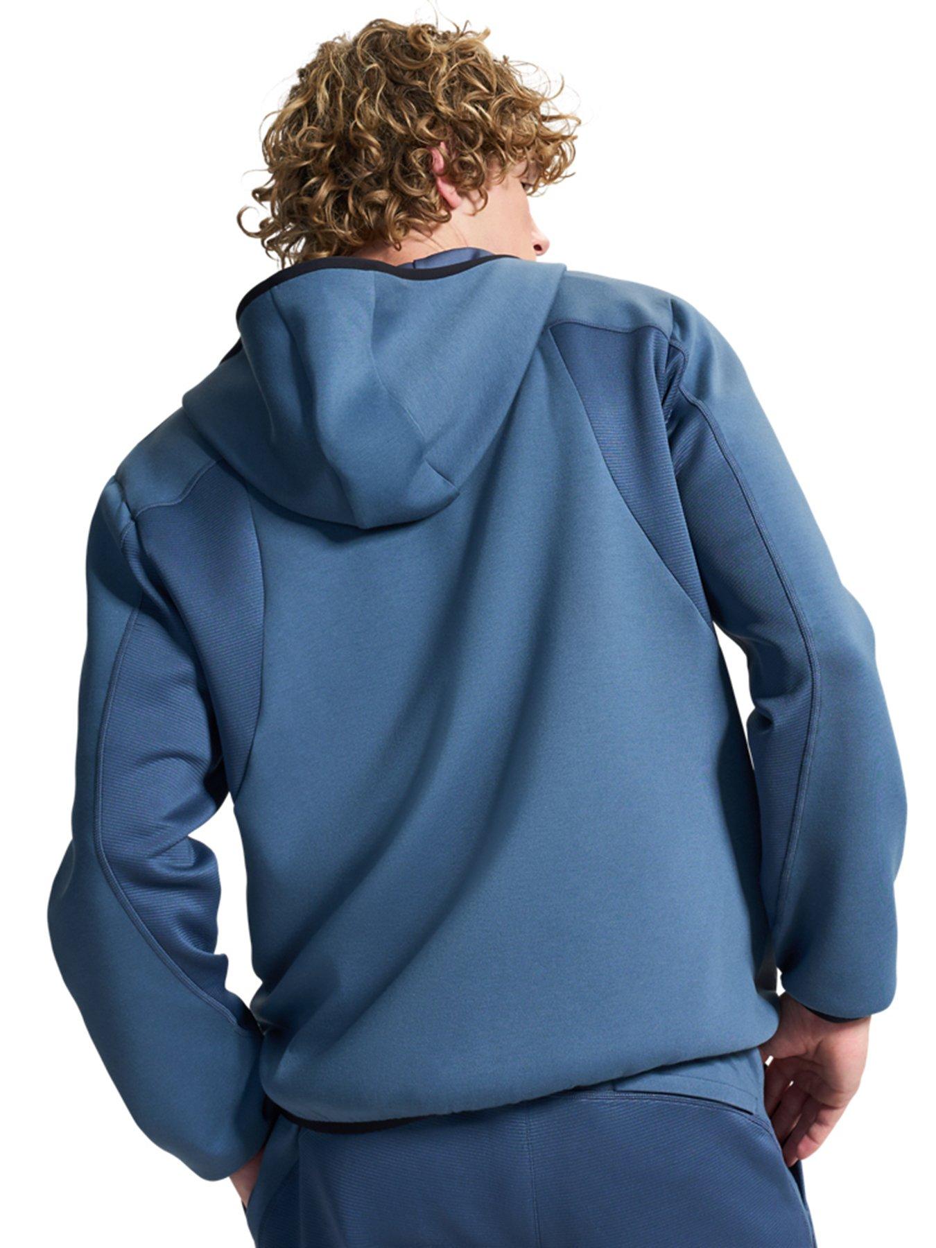 Image 2 of 5 of UNDER ARMOUR Mens Training Unstoppable Fleece Textured Full Zip - Grey