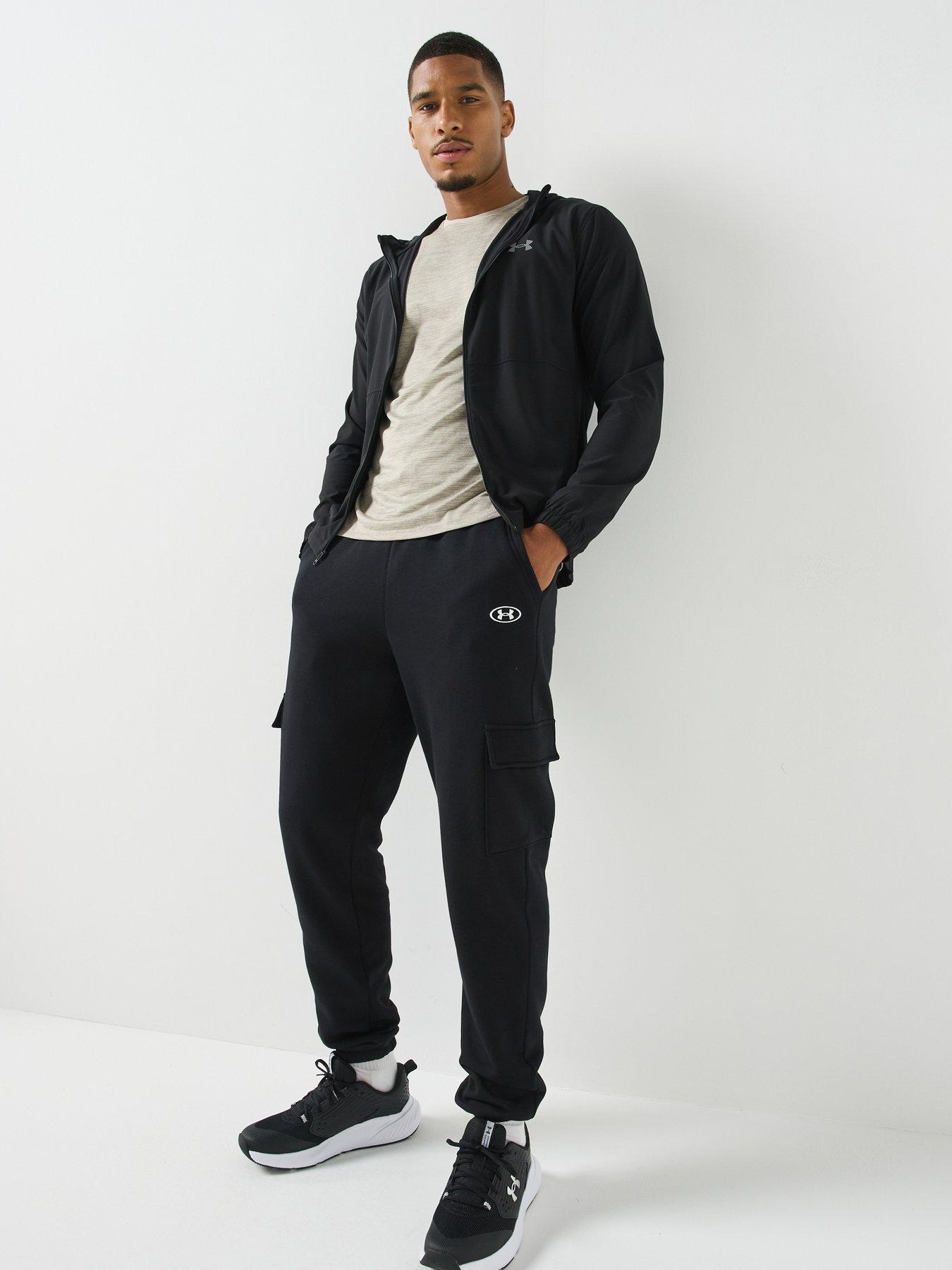 Image 1 of 5 of UNDER ARMOUR Mens Training Rival Fleece Cargo Joggers - Black