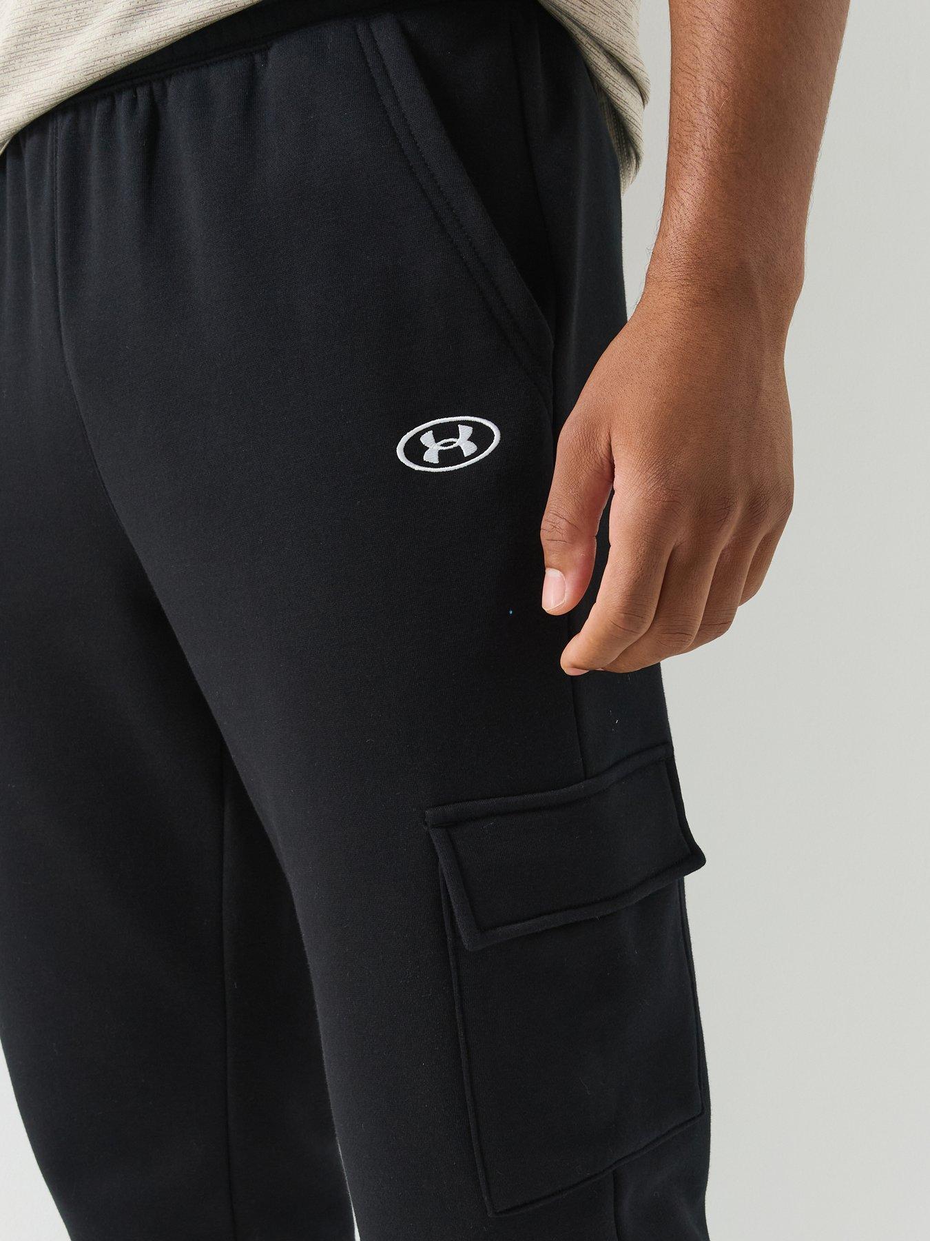 Image 5 of 5 of UNDER ARMOUR Mens Training Rival Fleece Cargo Joggers - Black