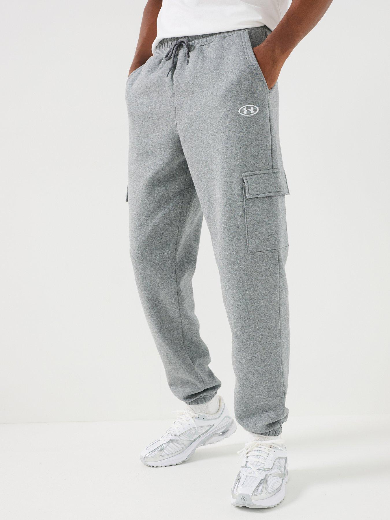 Under Armour Men's Ua Rival Fleece Cargo Joggers - Grey