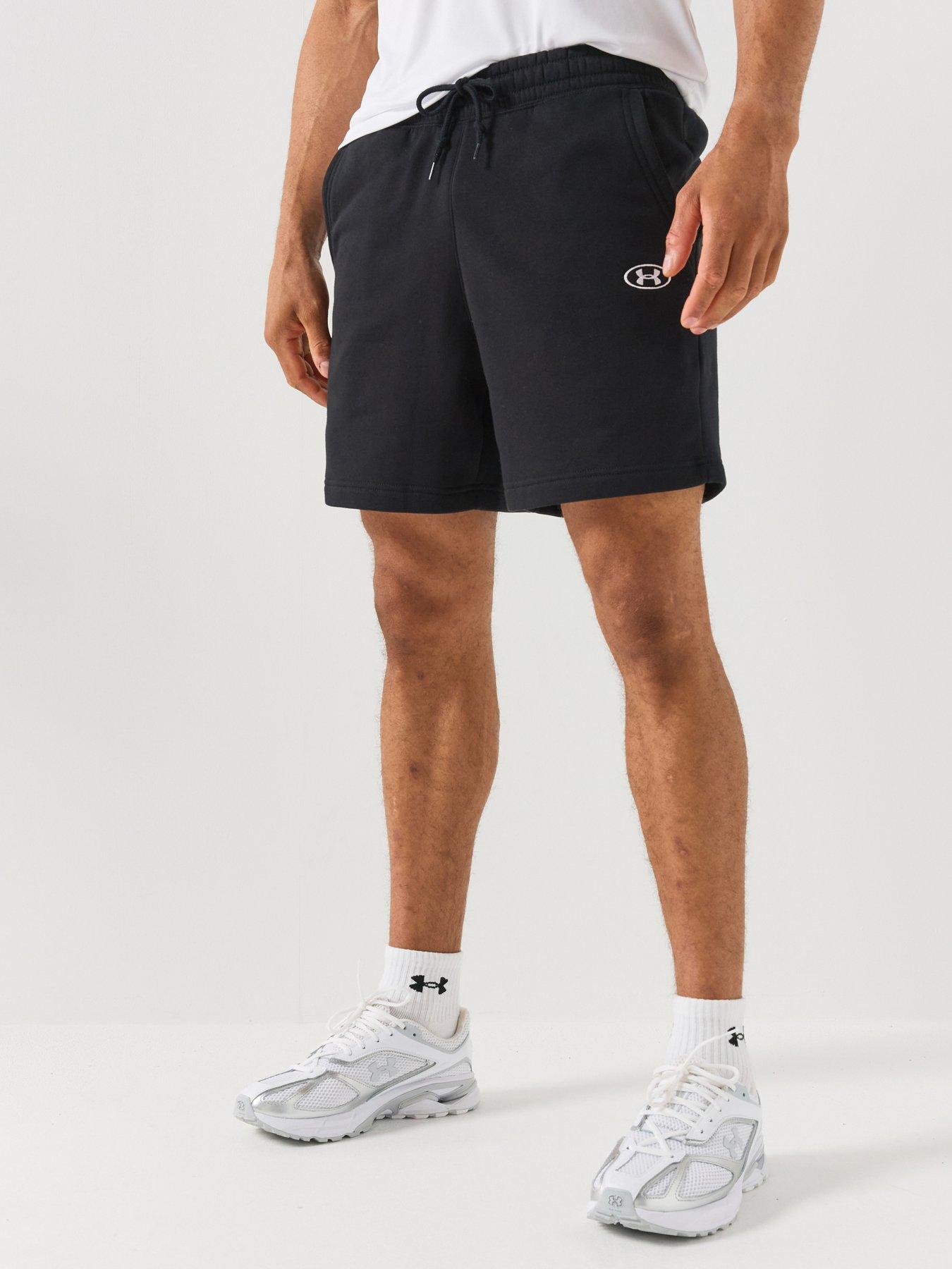 UNDER ARMOUR Men's Training Rival 10" Fleece Shorts - Black