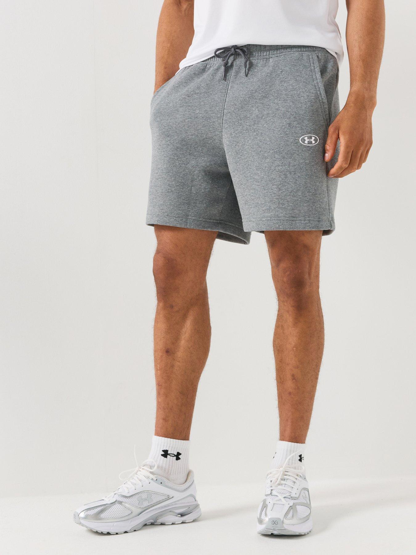 Image 1 of 6 of UNDER ARMOUR Men's Training 10 Inch Rival Fleece Shorts - Grey