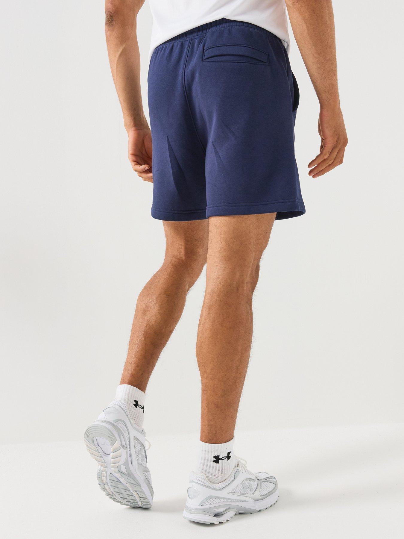 Image 2 of 6 of UNDER ARMOUR Men's Training Rival Fleece Shorts - Navy